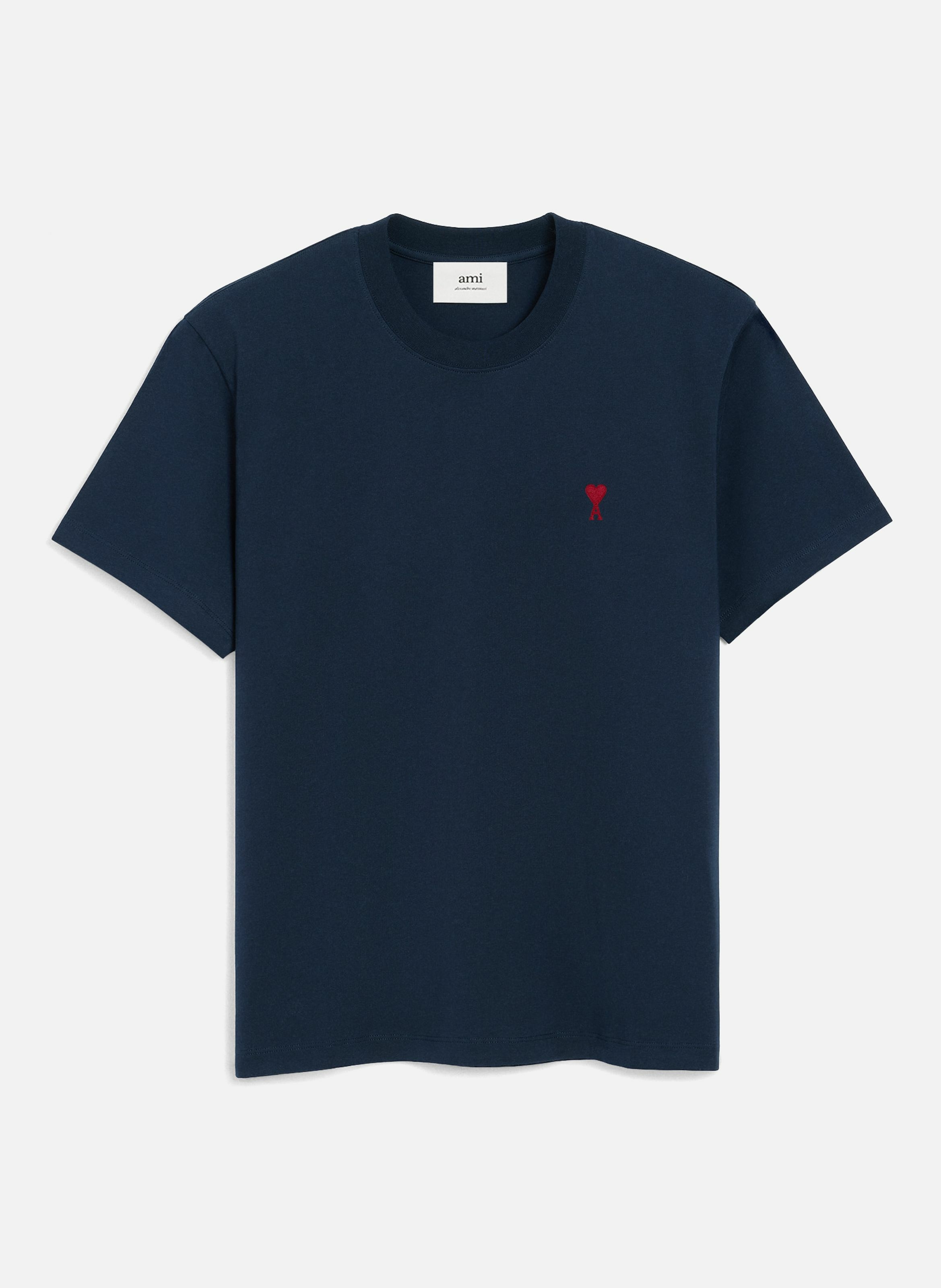 AMI PARIS T-shirt ami de coeur rouge unisexe Bleu