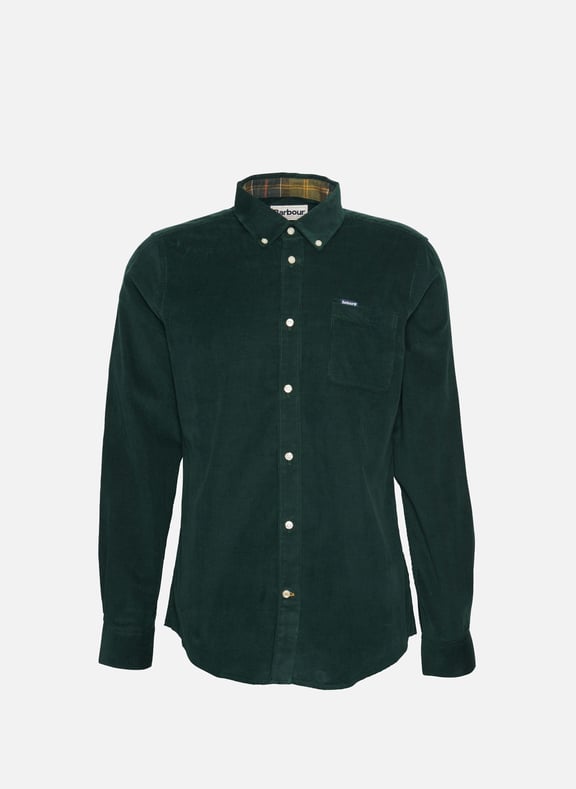 Chemise velours en coton Vert by BARBOUR BARBOUR Chemise velours en coton Vert
