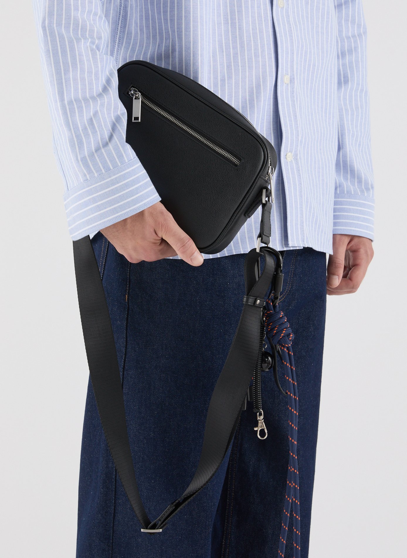 Sac à bandoulière en cuir SAISON 1865 Noir