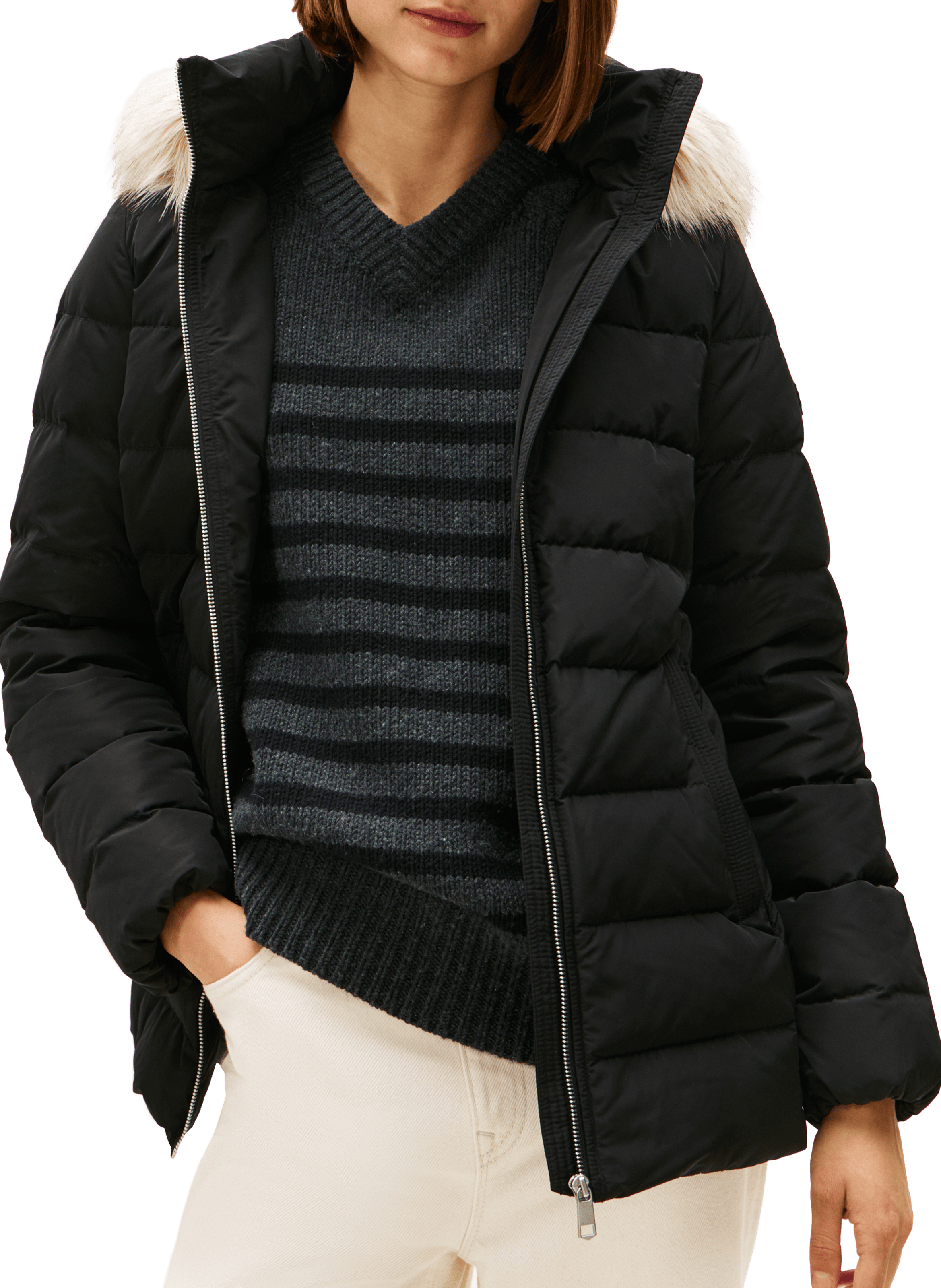 TOMMY HILFIGER Hooded down jacket Black