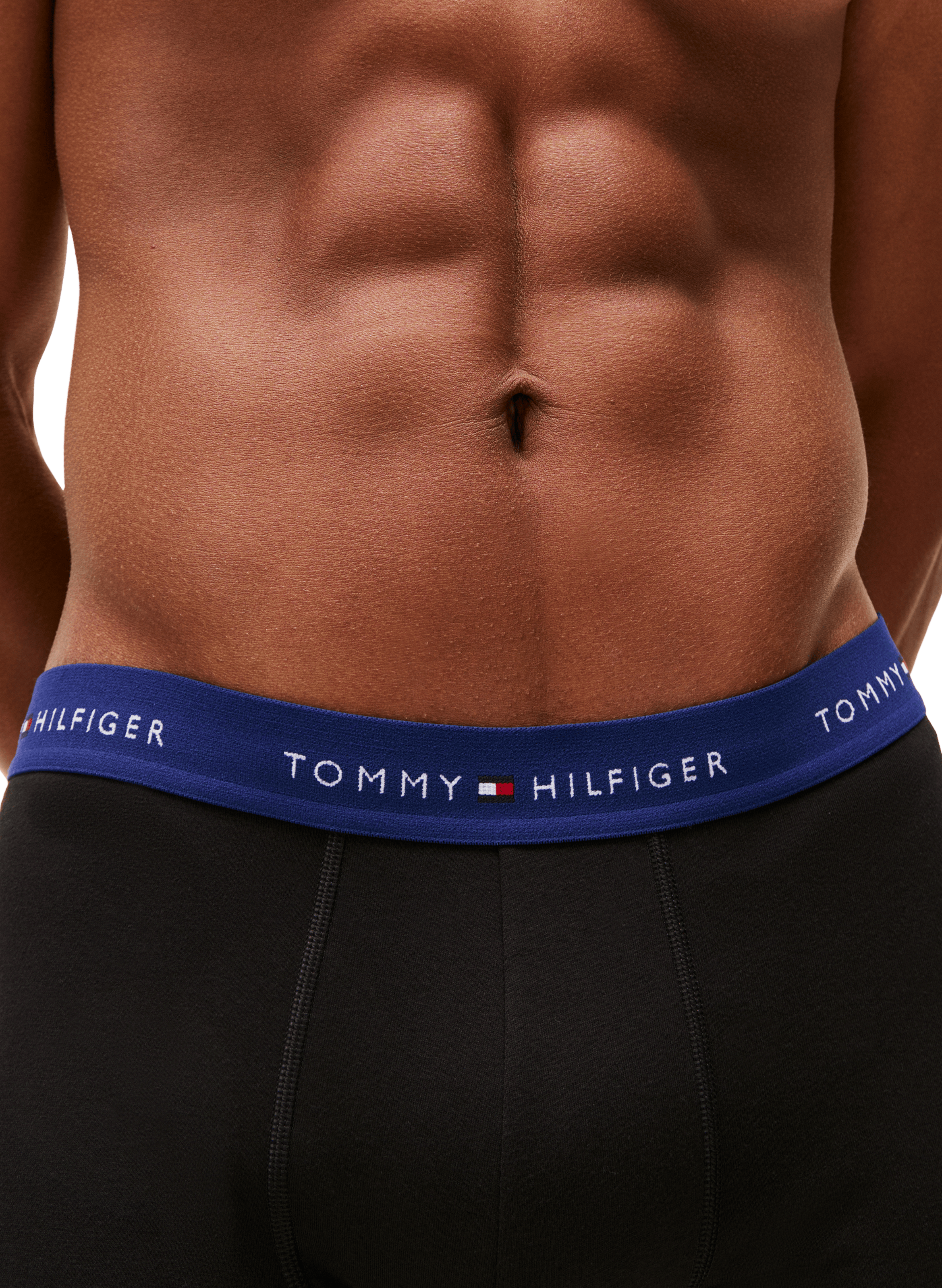 Set of three organic cotton-blend boxers TOMMY HILFIGER Black