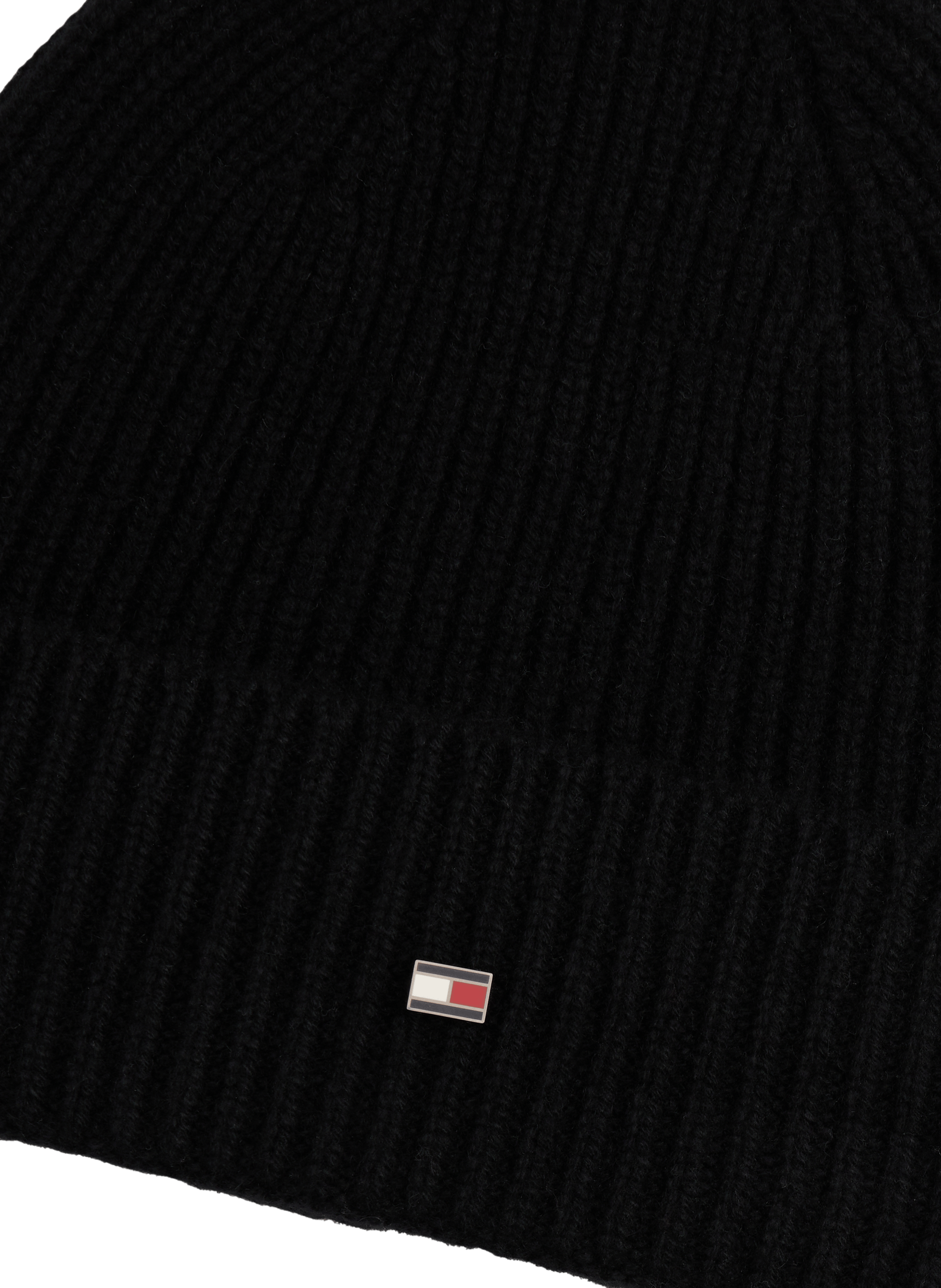 Bonnet Hilfiger Flag en cachemire TOMMY HILFIGER Noir