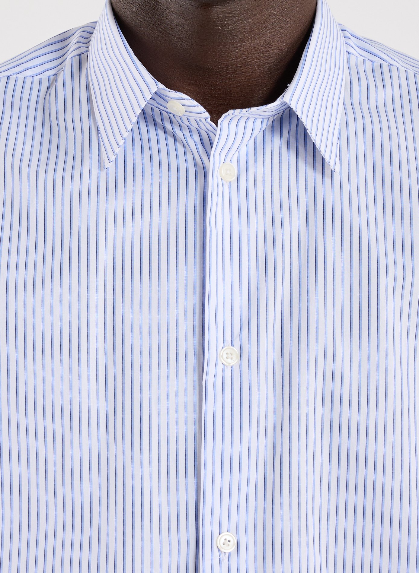 Cotton shirt AU PRINTEMPS PARIS Blue