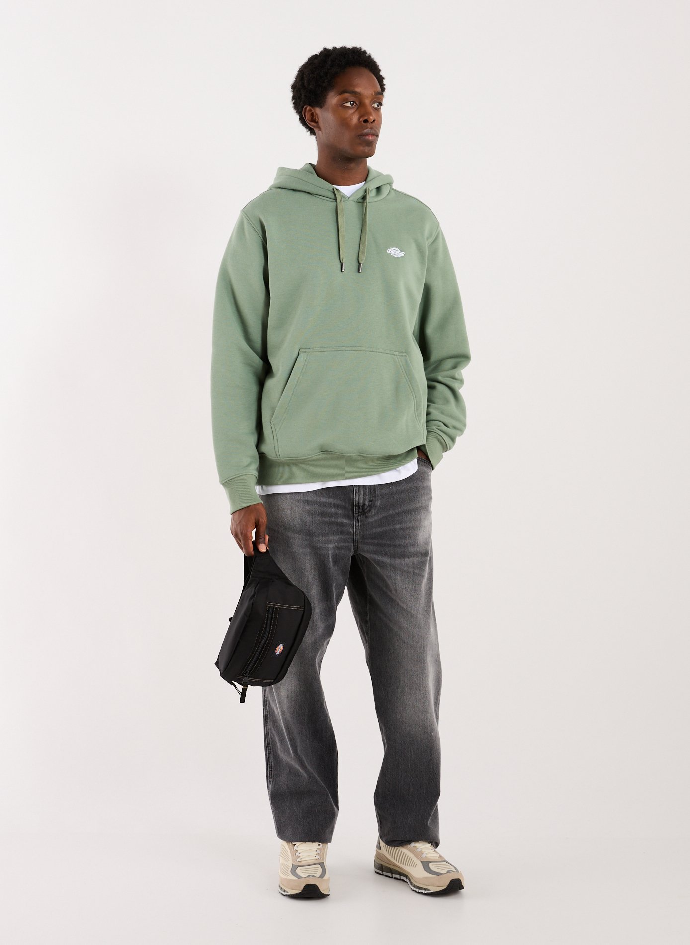 Hoodie en coton mélangé DICKIES Vert