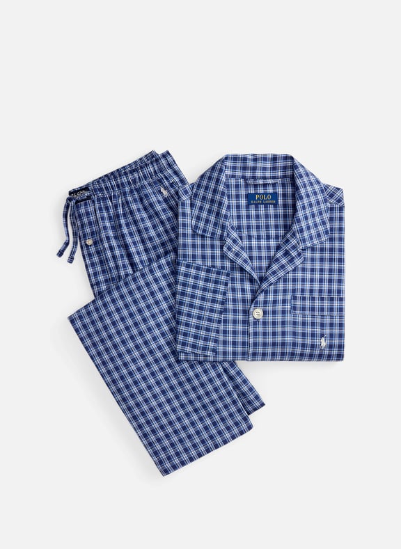 Checked pajama set Blue by POLO RALPH LAUREN POLO RALPH LAUREN Checked pajama set Blue