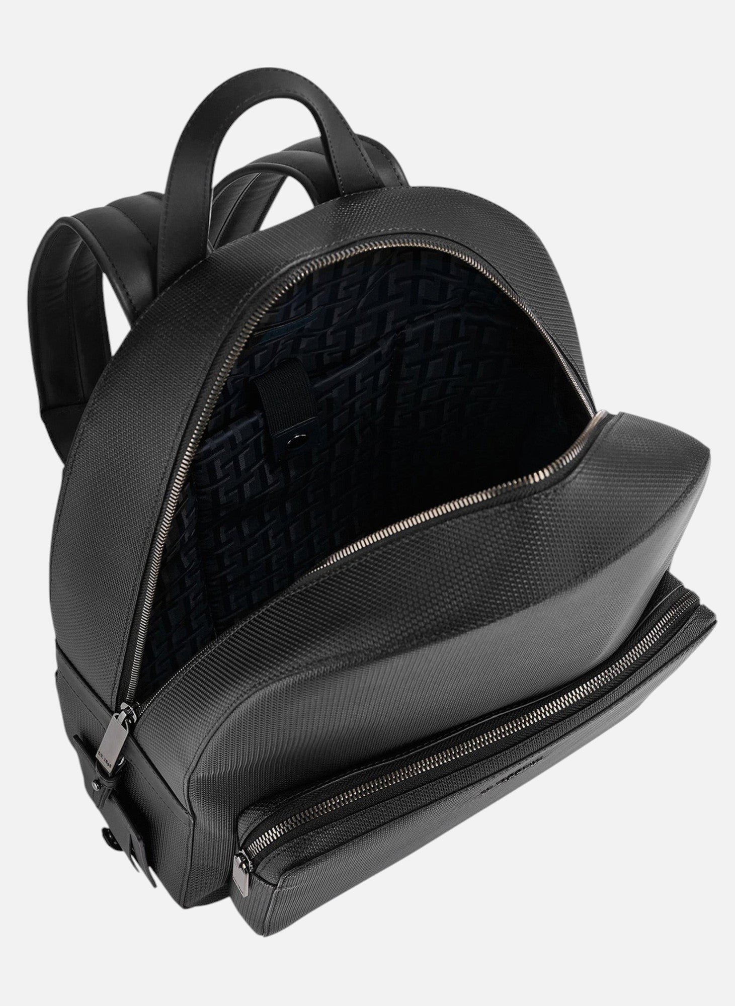 Sac à dos emile en cuir signature t LE TANNEUR Noir