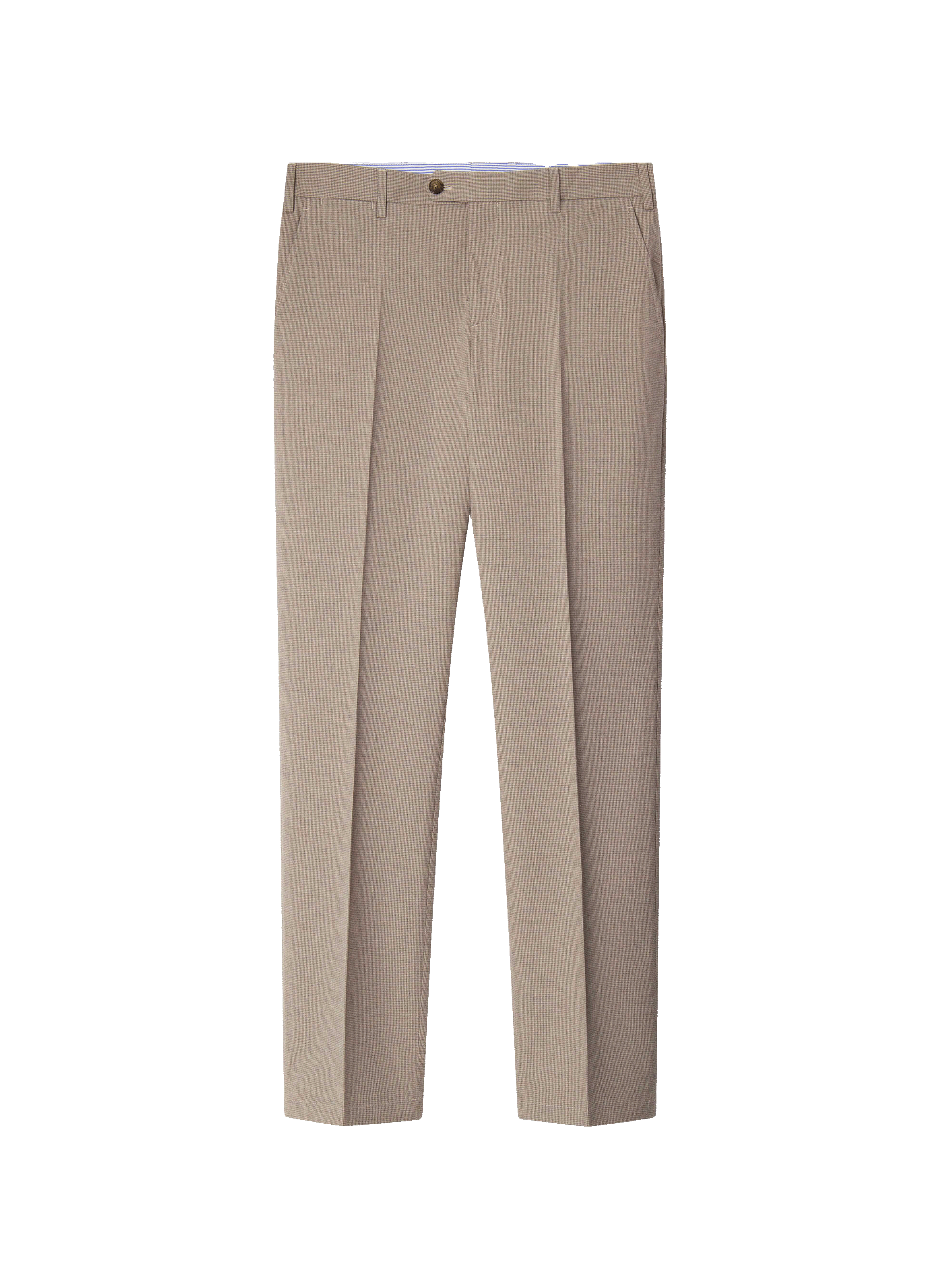 Pantalon Prince de Galles coupe droite FACONNABLE Beige