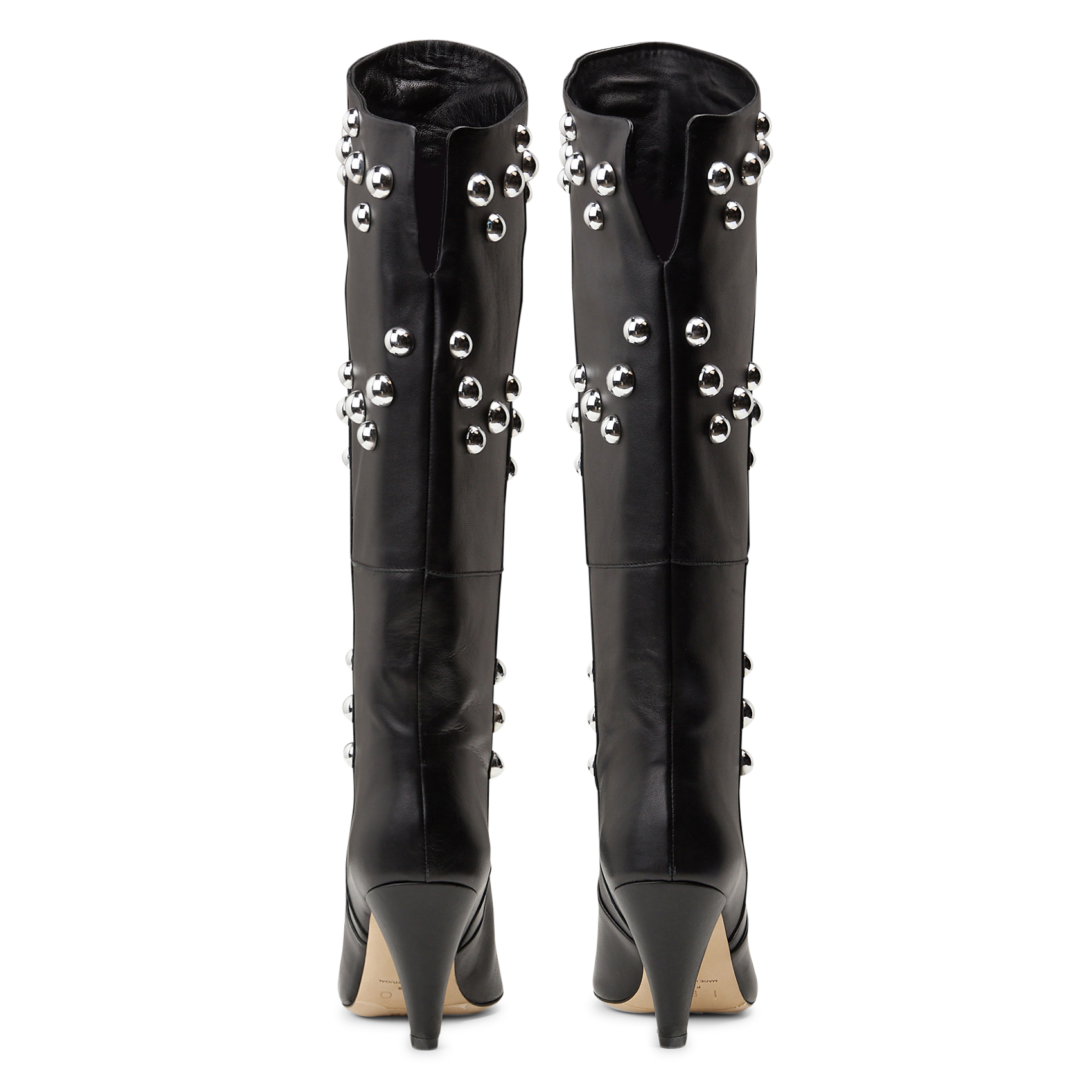 Bottes en cuir stonyst IRO Noir