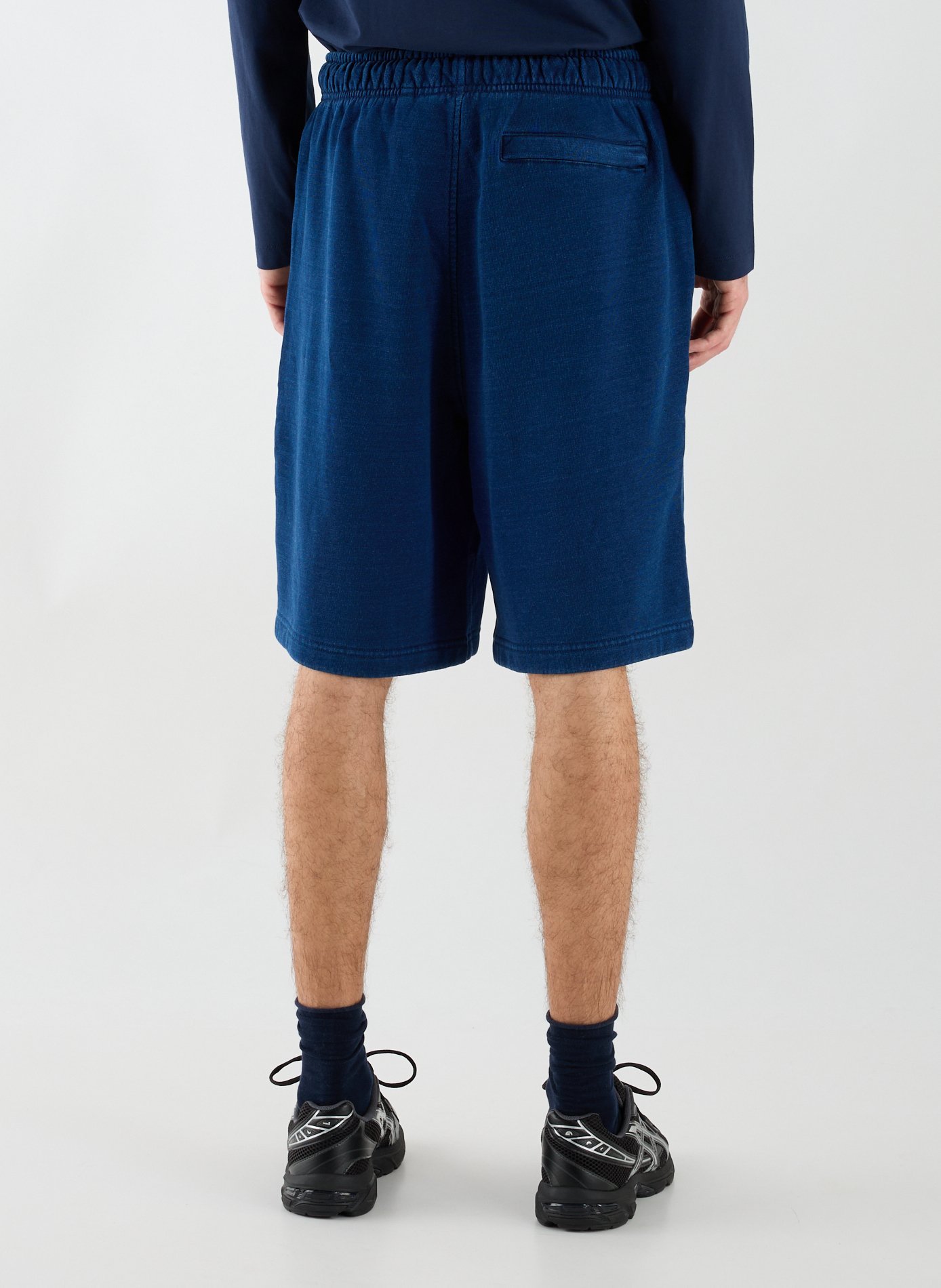 Straight cotton shorts GUESS Blue