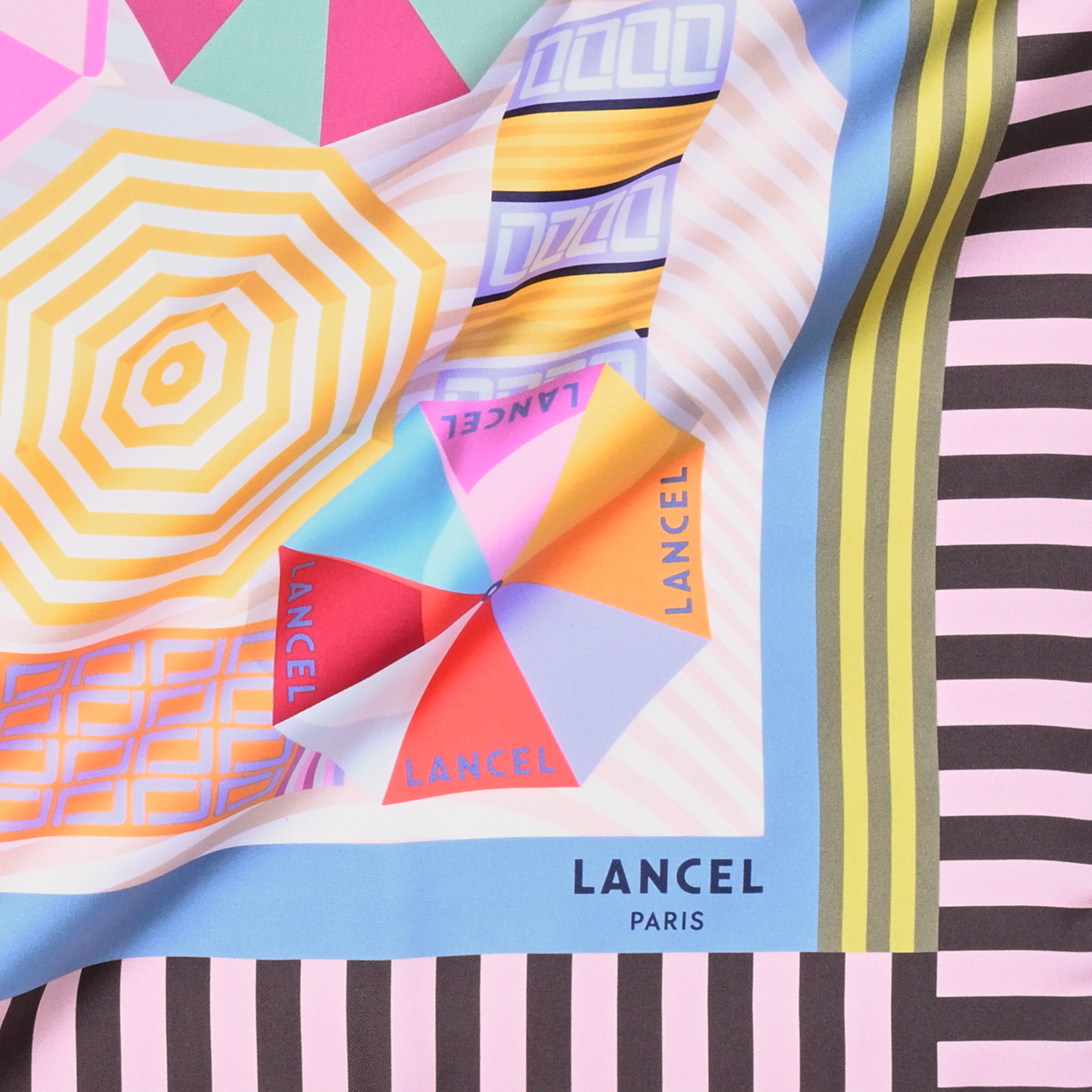 Silk scarf 90 capsule lancel beach LANCEL Multicolour