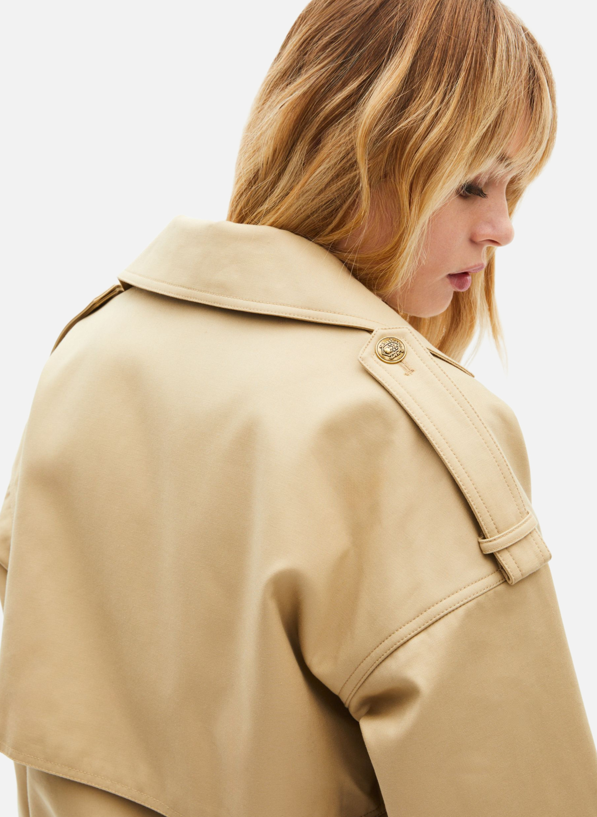 Trench court en coton THE KOOPLES Beige