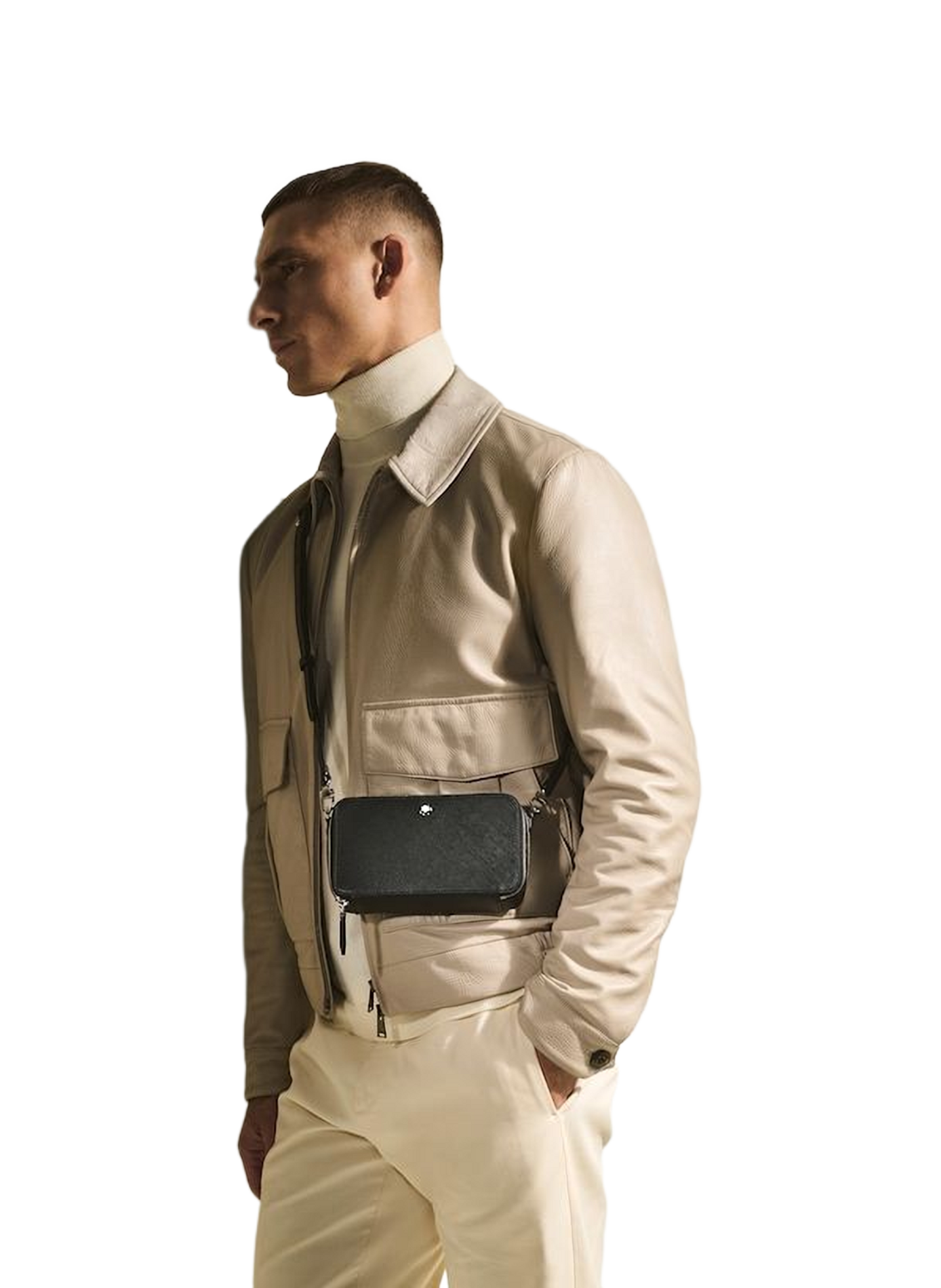 Sac caméra en cuir MONTBLANC Noir