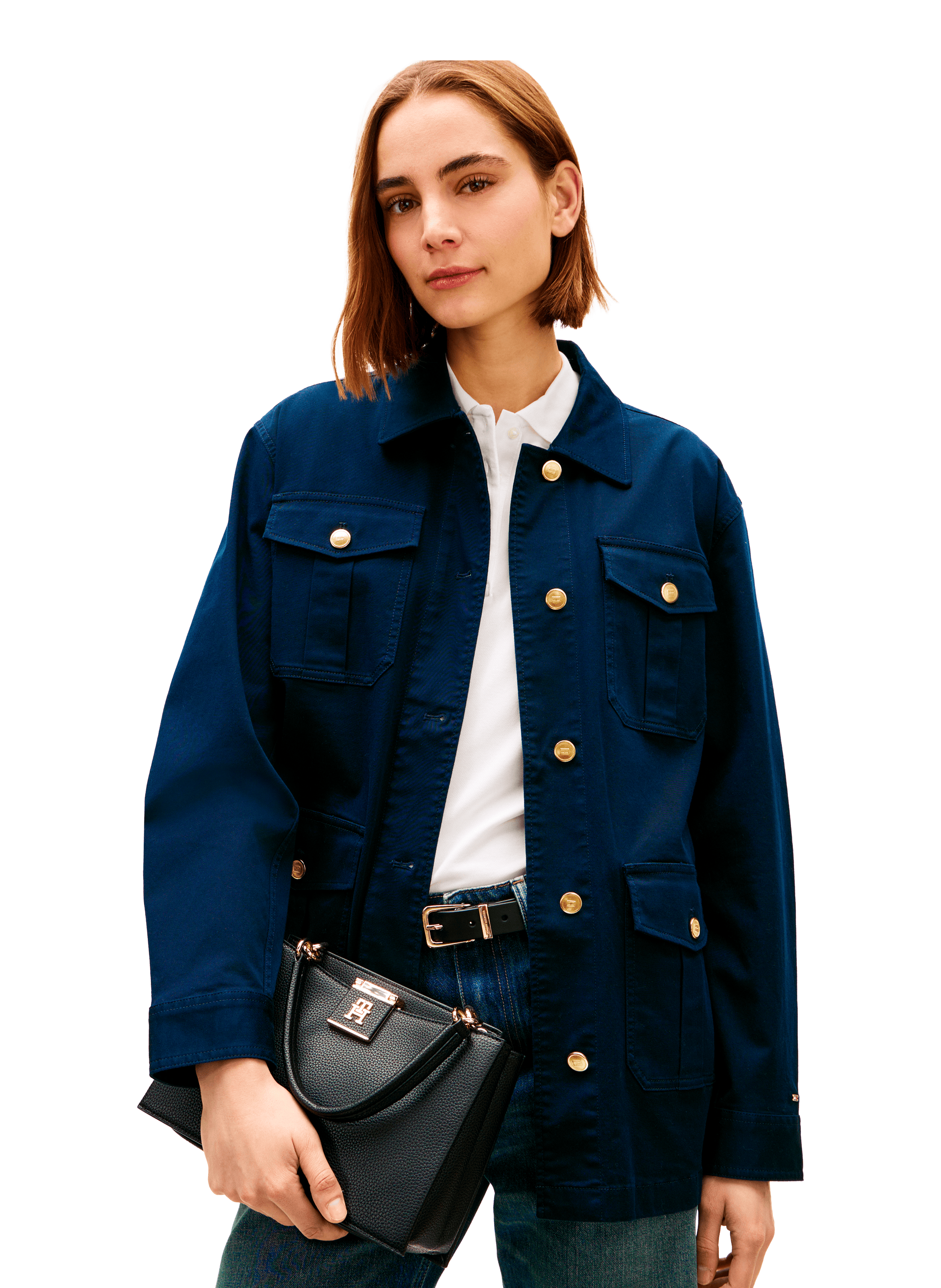 Sac à bandoulière amovible grainé TOMMY HILFIGER Noir