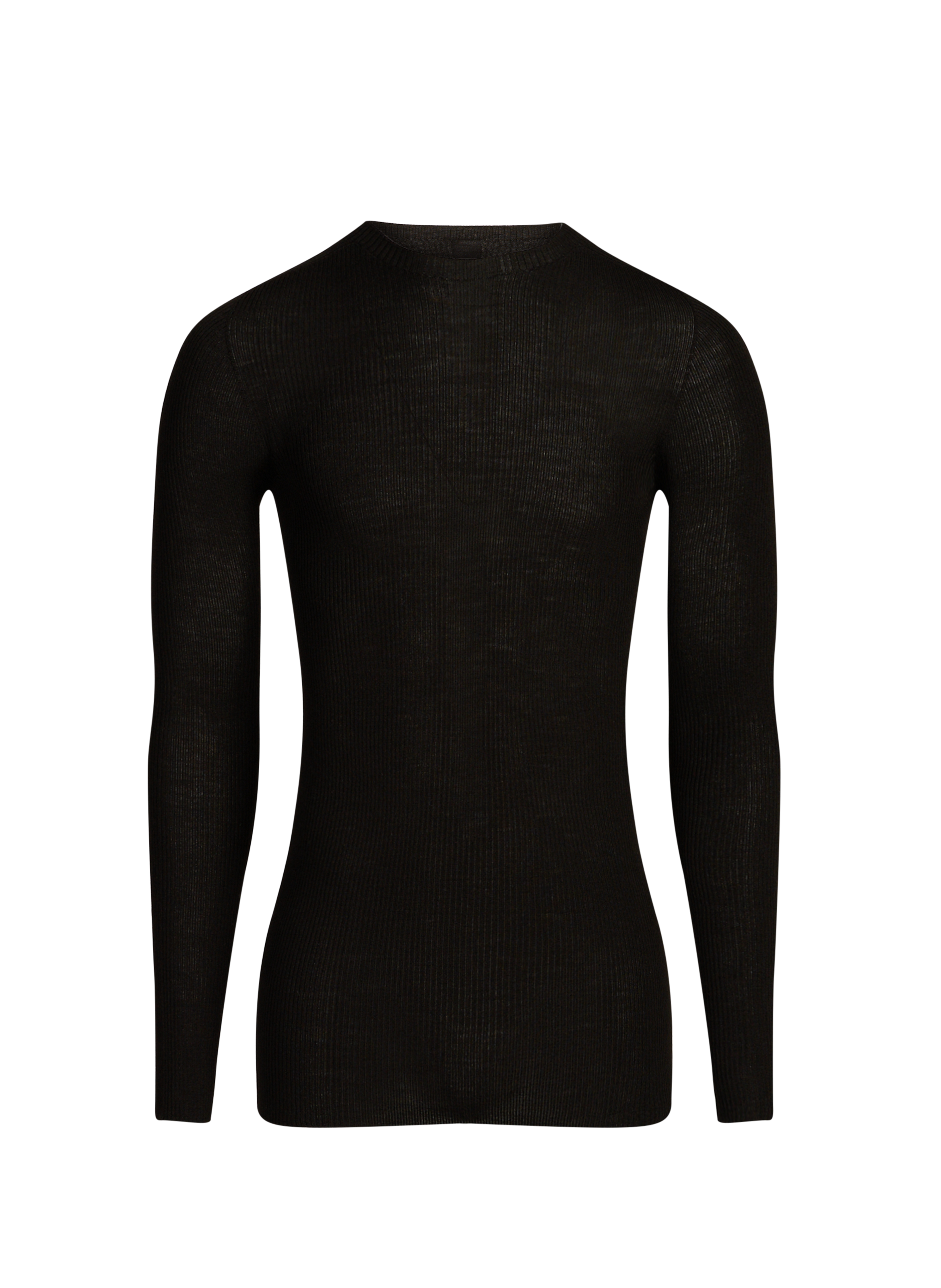 Cotton cable knit jumper RICK OWENS Black