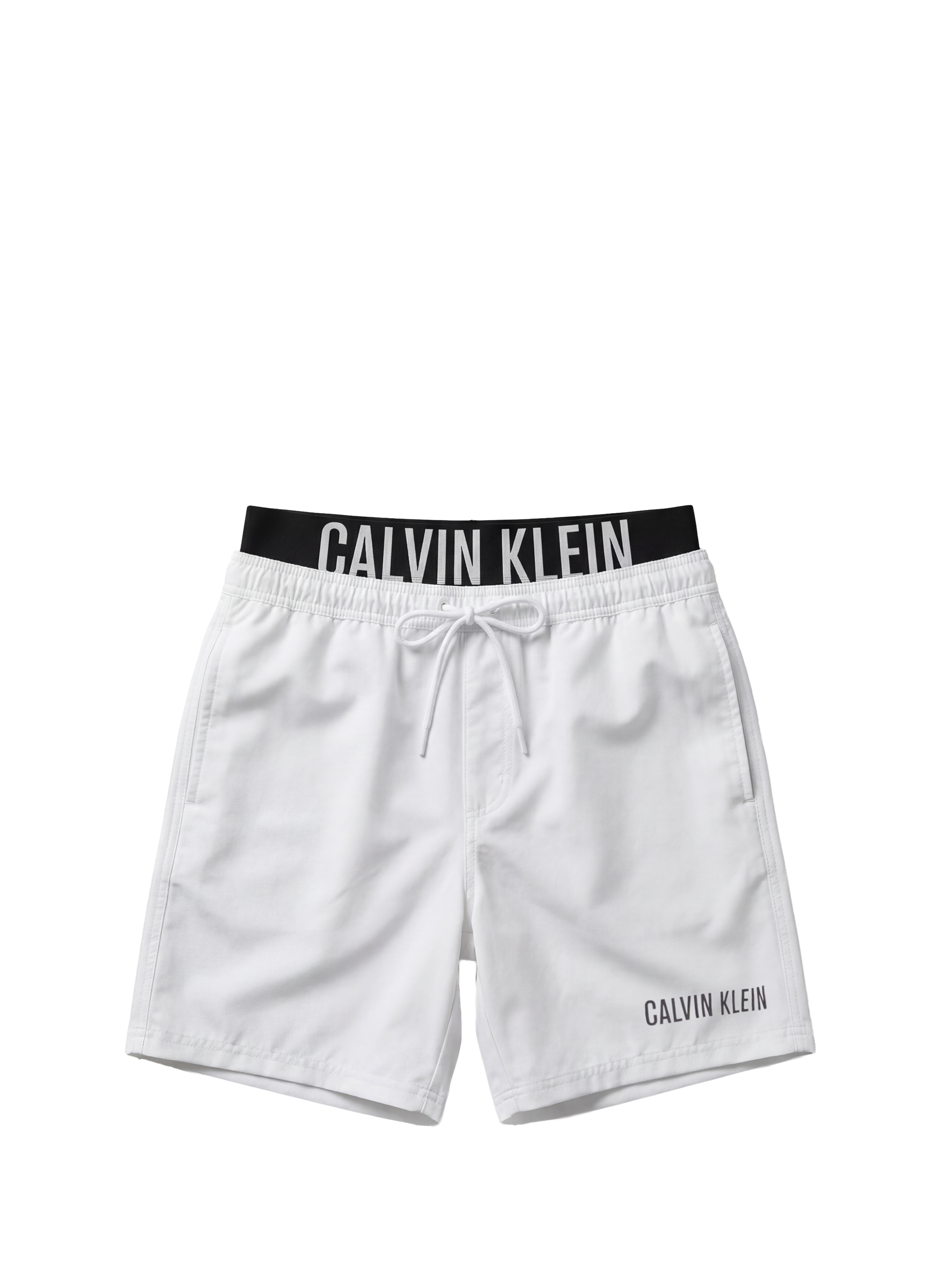 Solid Logo Swim Shorts CALVIN KLEIN White