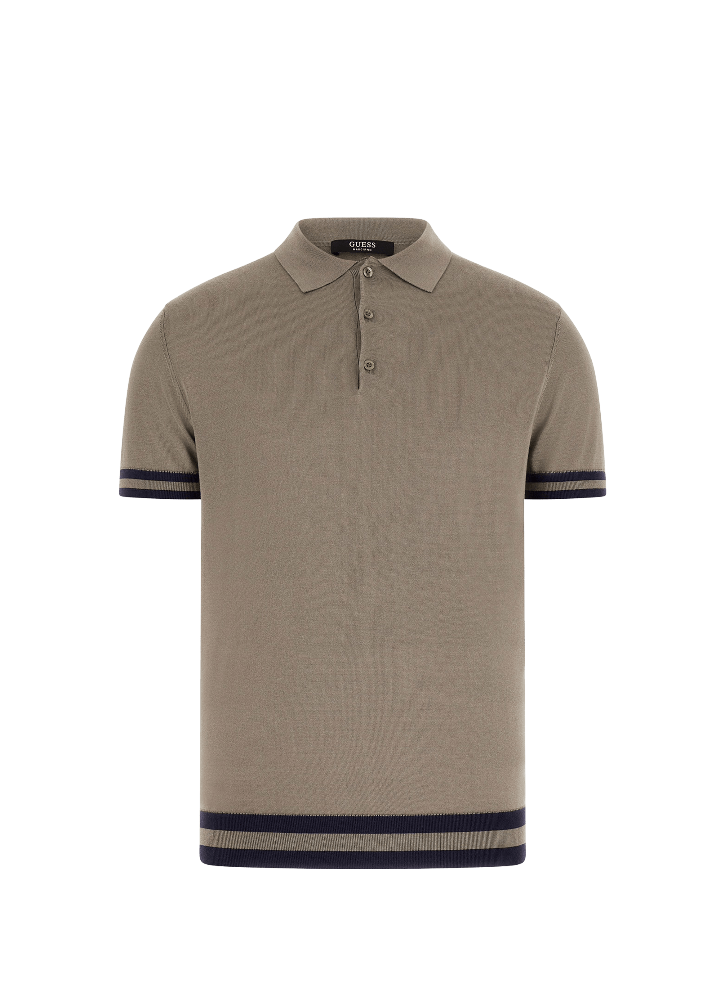 Polo côtelé en soie mélangée GUESS Vert