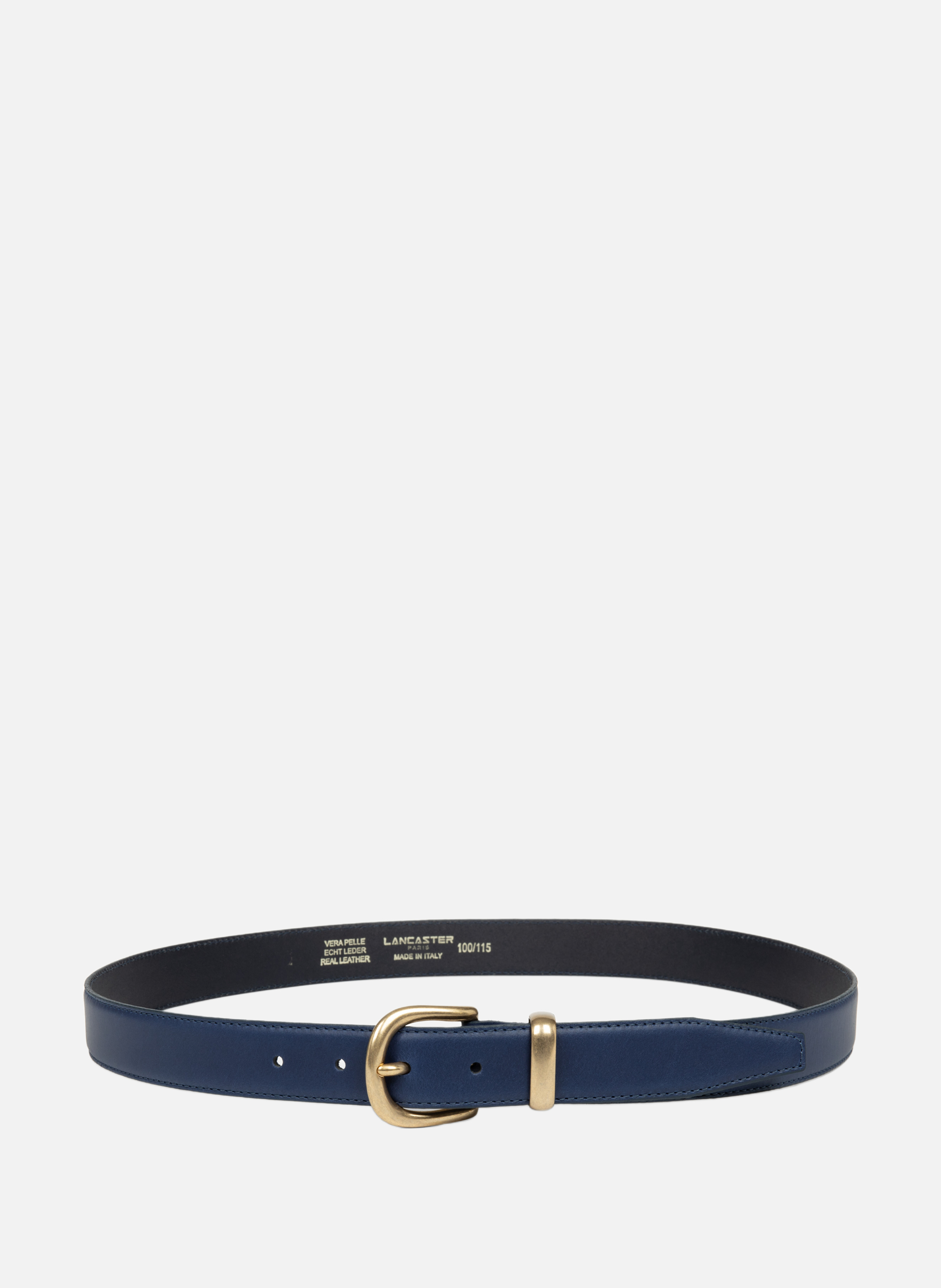 Ceinture - ceinture cuir lisse LANCASTER Bleu