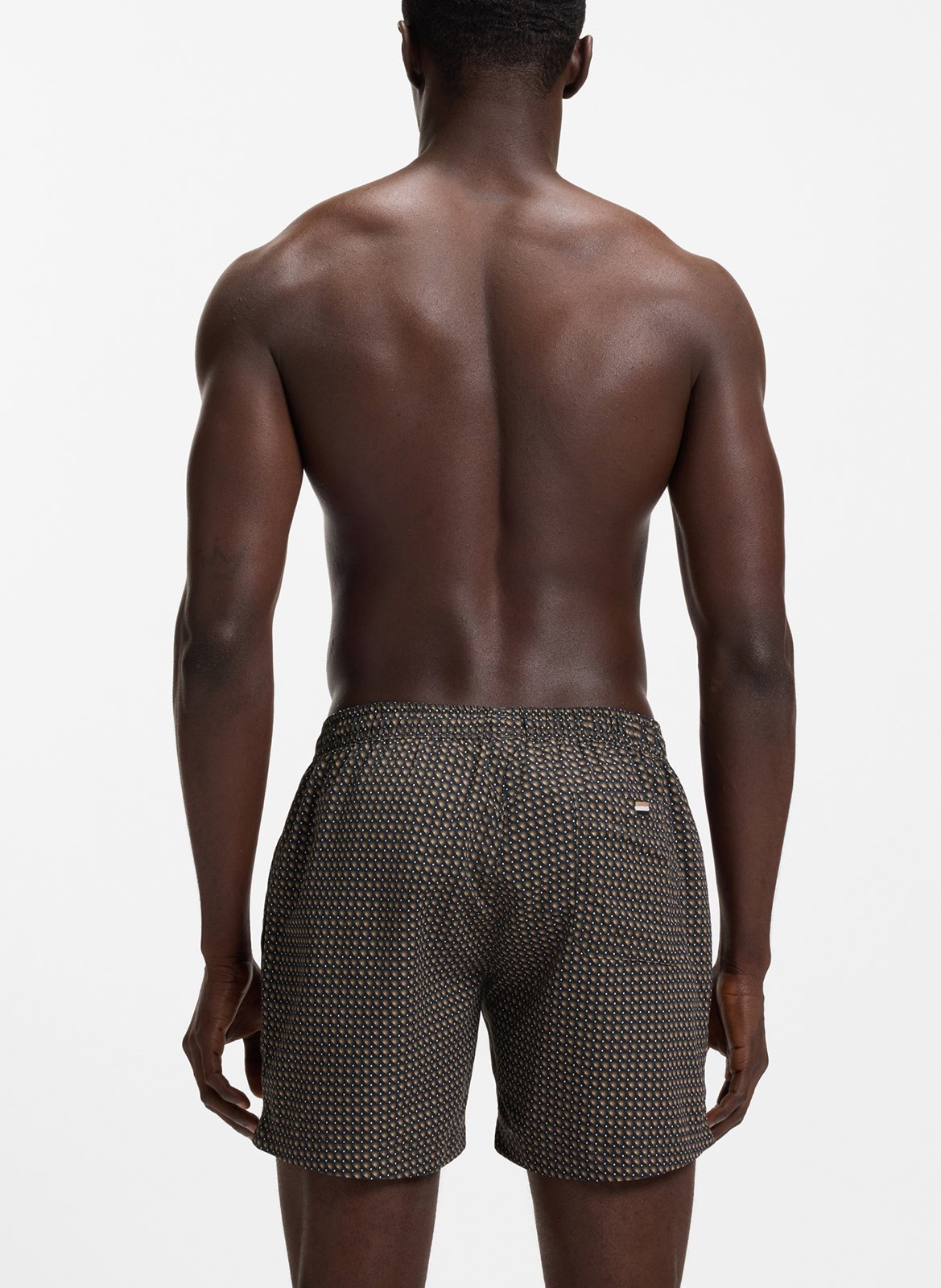 Short de bain imprimé BOSS Noir