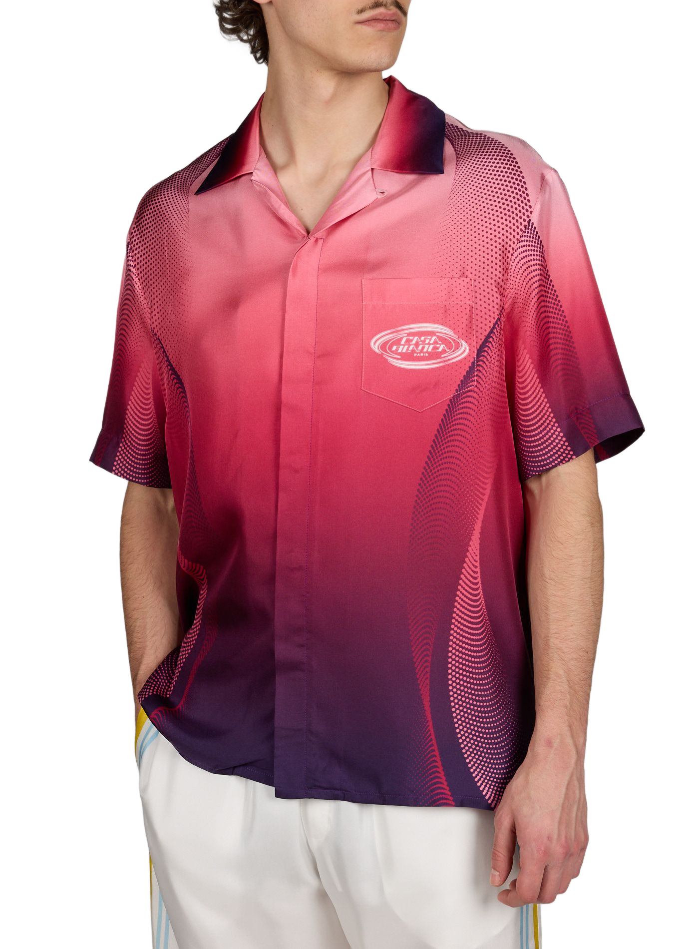 Chemise col cubain en soie CASABLANCA PARIS Multicolore