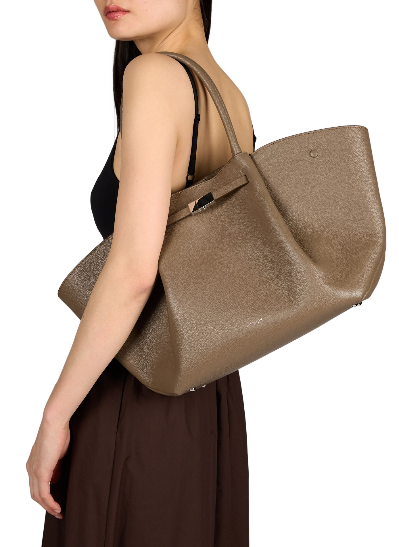 Lederhandtasche DEMELLIER LONDON Braun