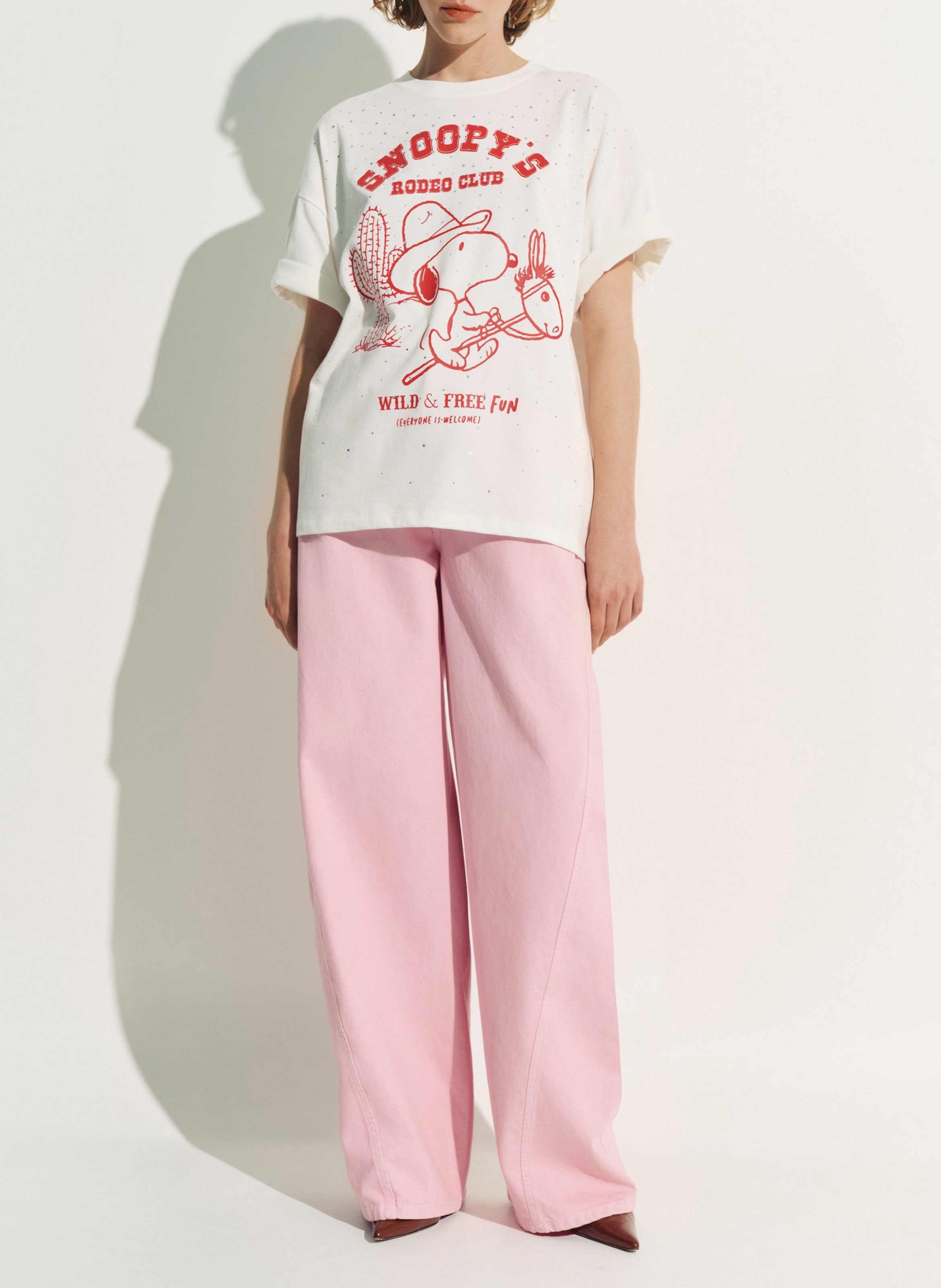 Tee-shirt imprimé col rond junki ESSENTIEL ANTWERP Blanc