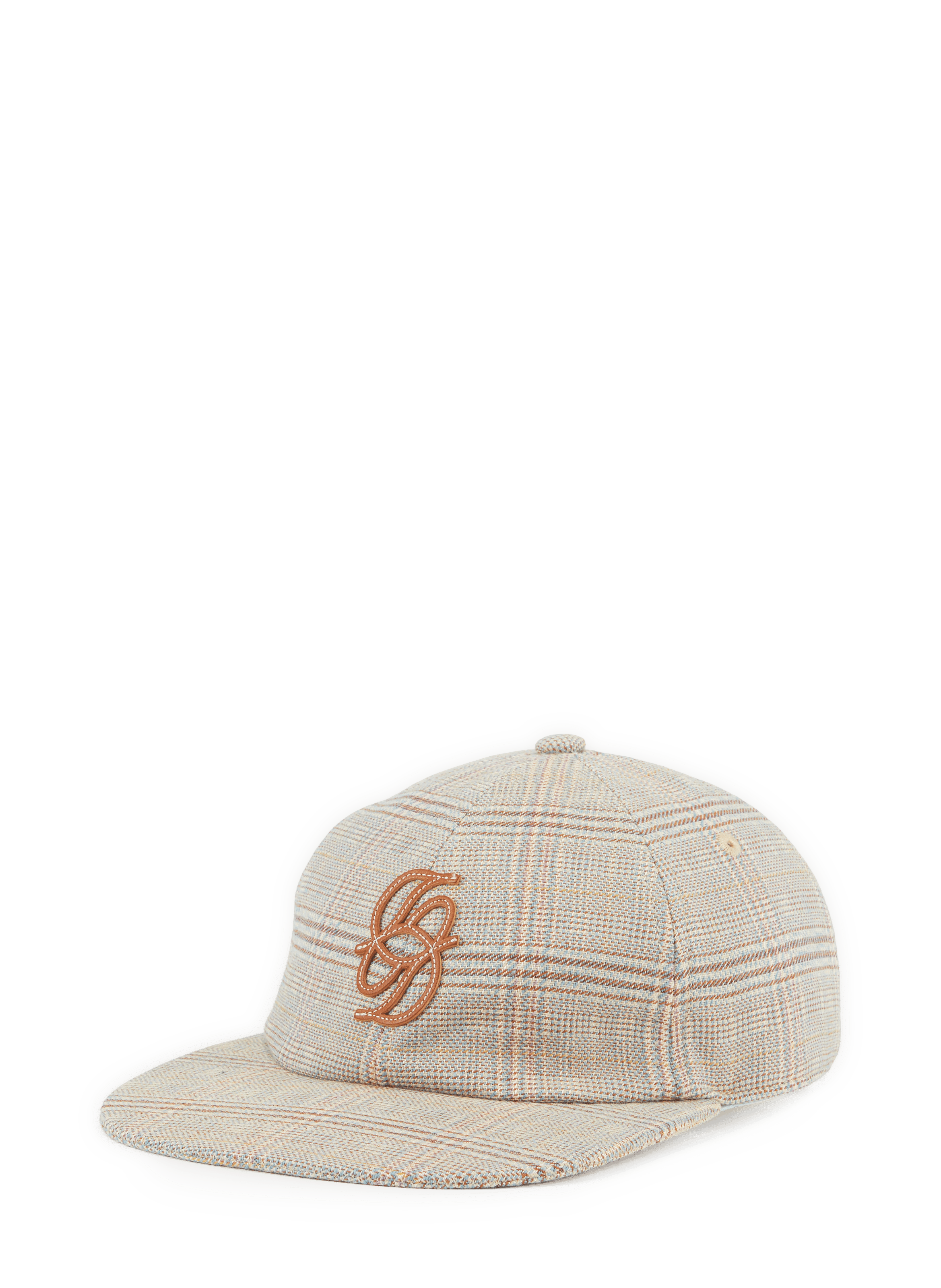 Casquette à carreaux à visière plate DROLE DE MONSIEUR Beige