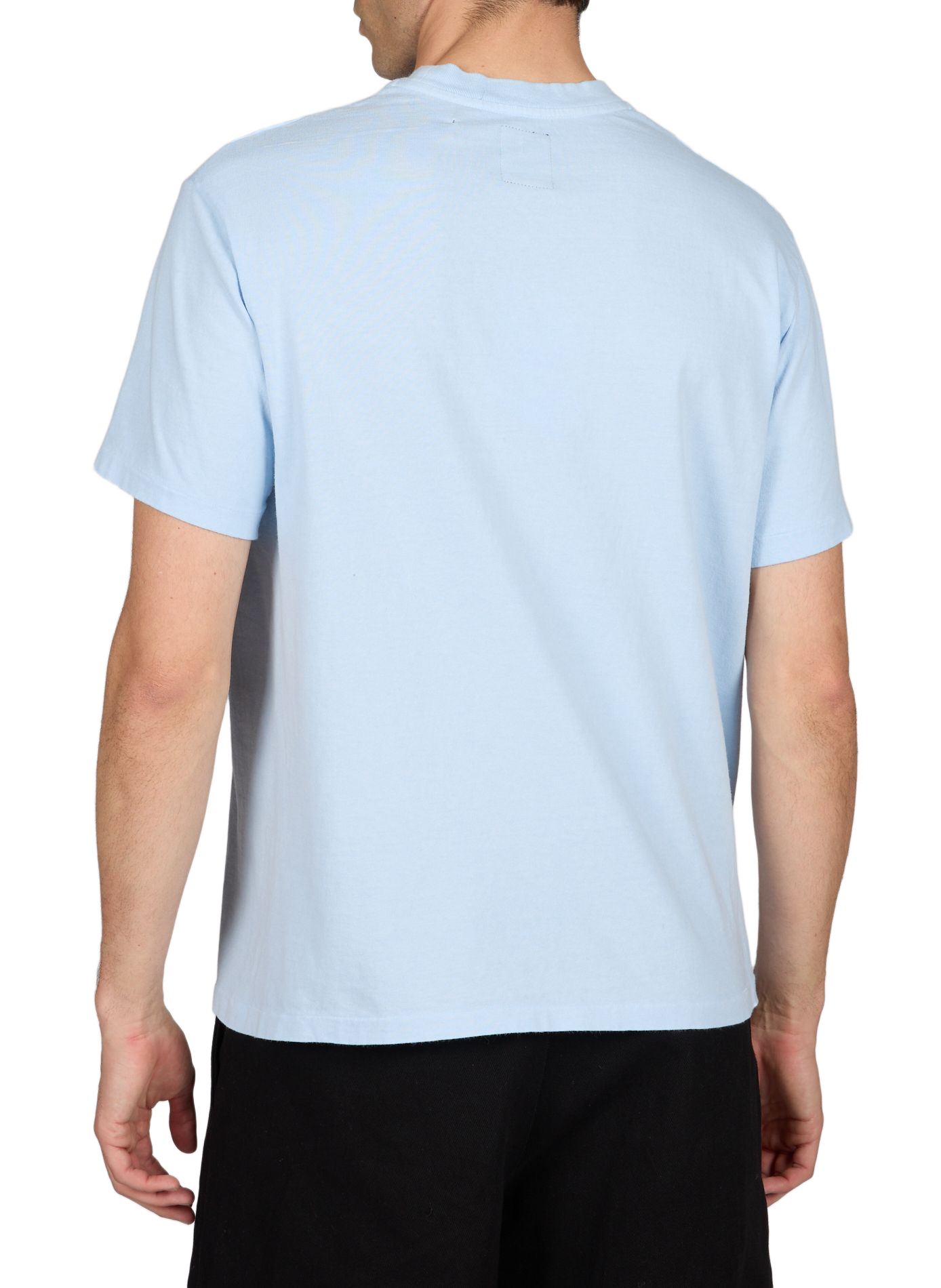 Cotton round-neck T-shirt MAISON KITSUNÉ Blue