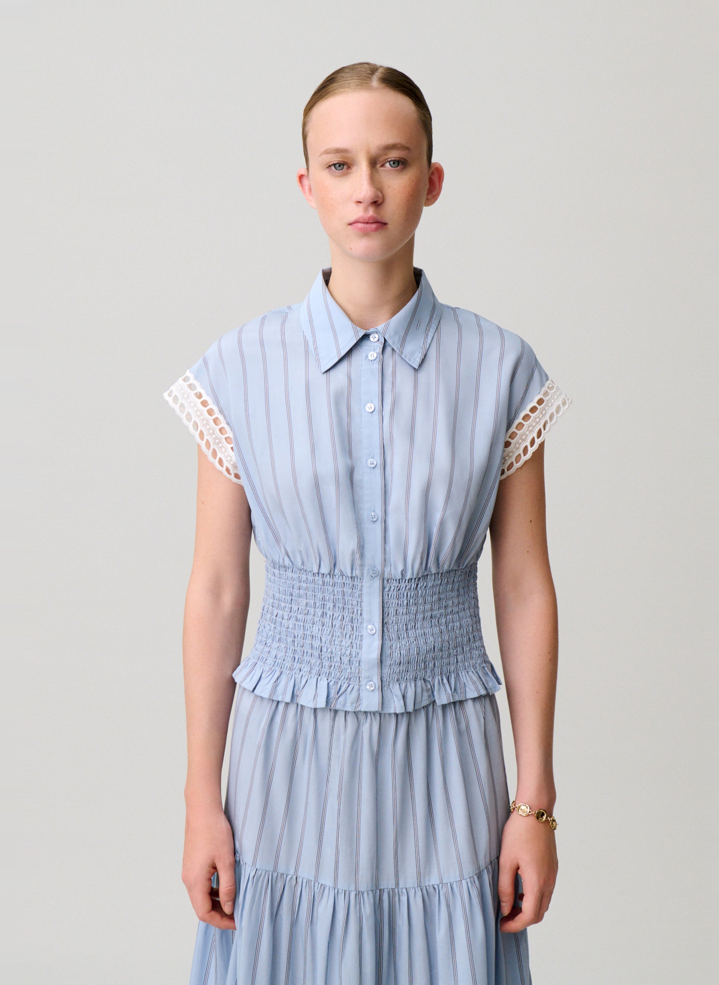 Chemise cintrée à rayures CLAUDIE PIERLOT Multicolore