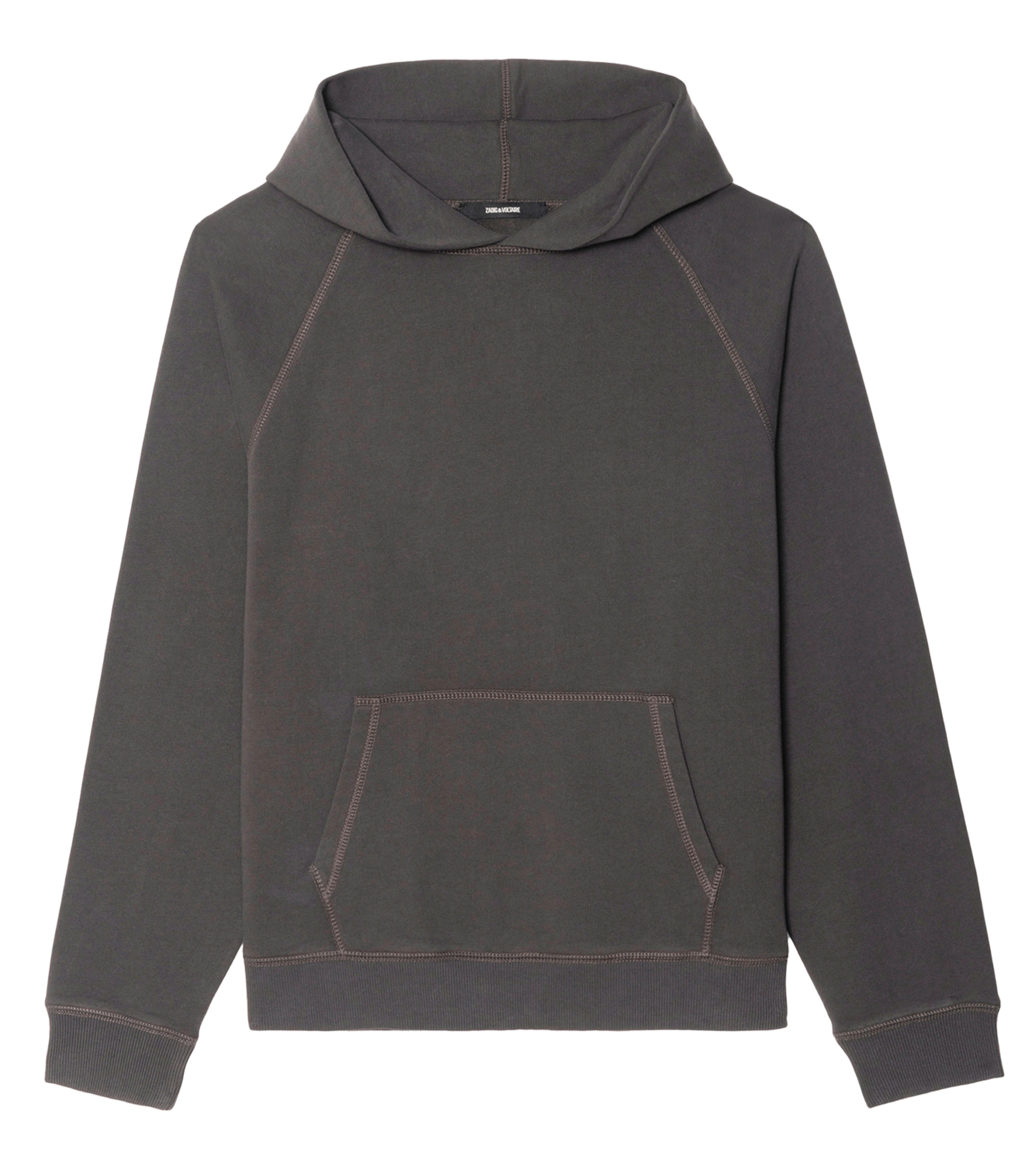 Sweat col rond en coton georgio ZADIG&VOLTAIRE Gris
