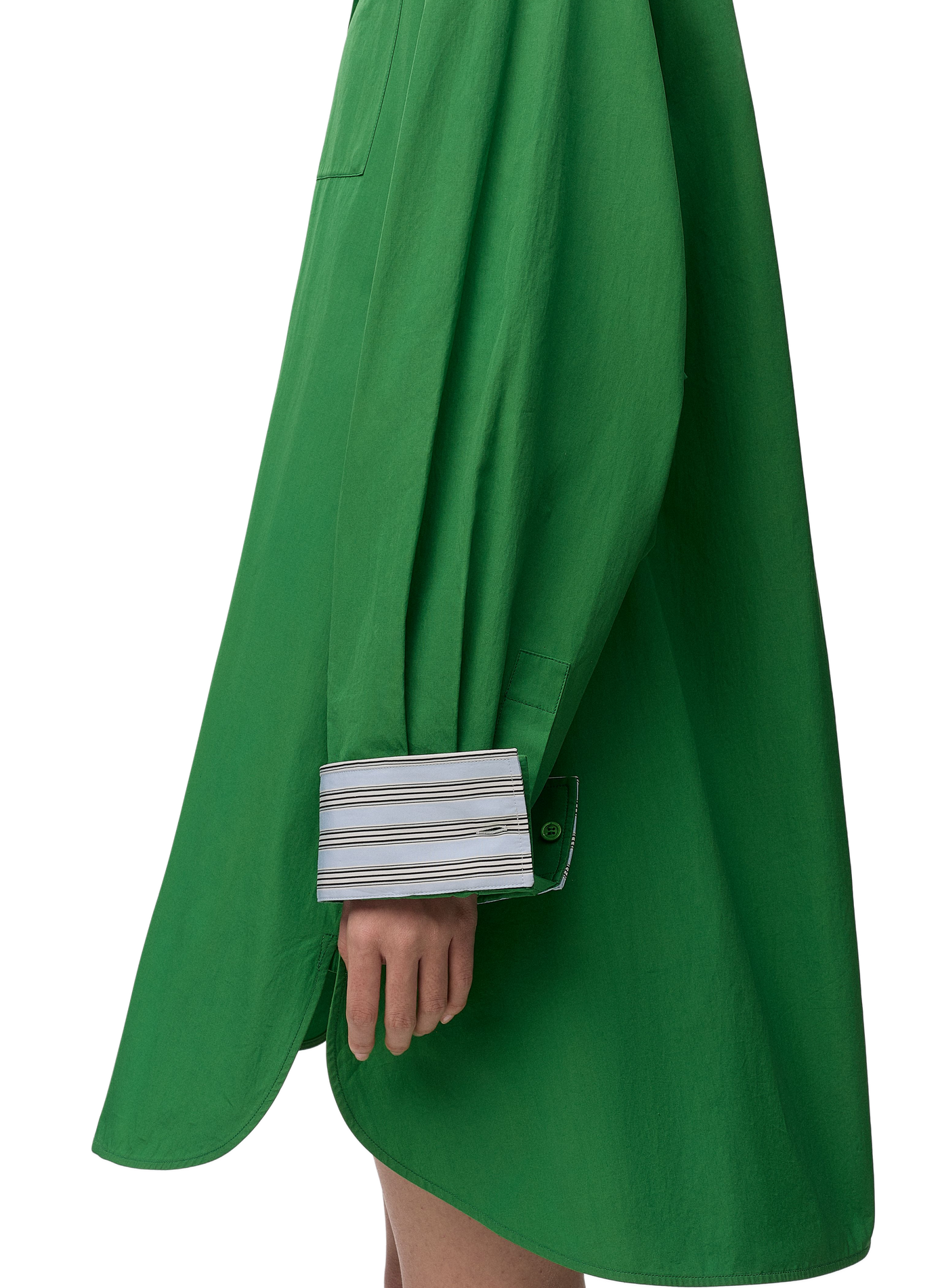 Robe chemise en coton LOEWE Vert