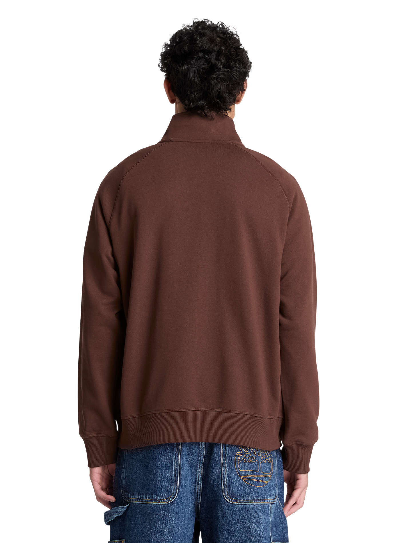 Gerader Pullover mit Stehkragen aus Baumwolle TIMBERLAND Braun