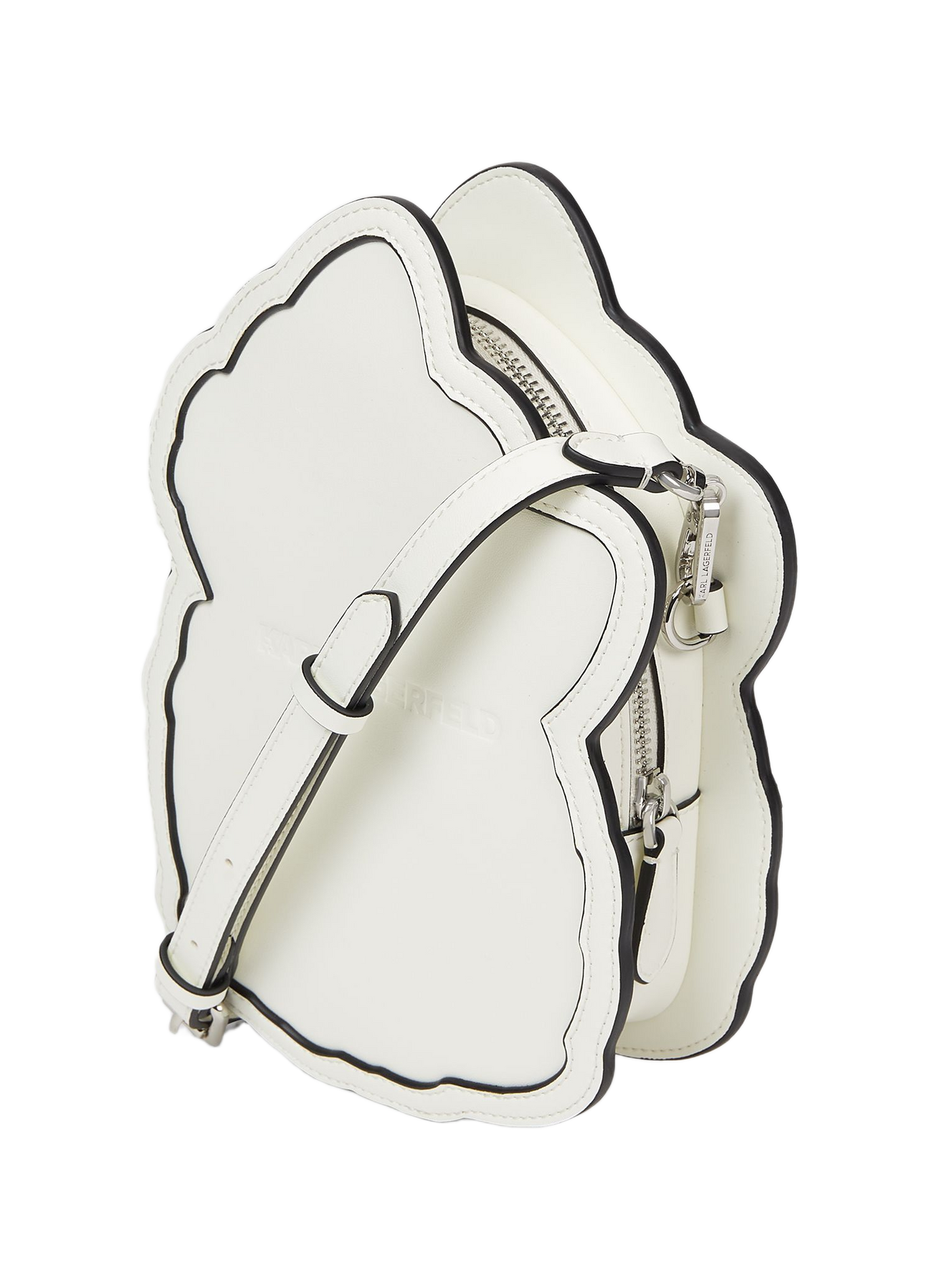 Umhängetasche mit IKON CHOUPETTE CROSSBODY Aufdruck KARL LAGERFELD Beige