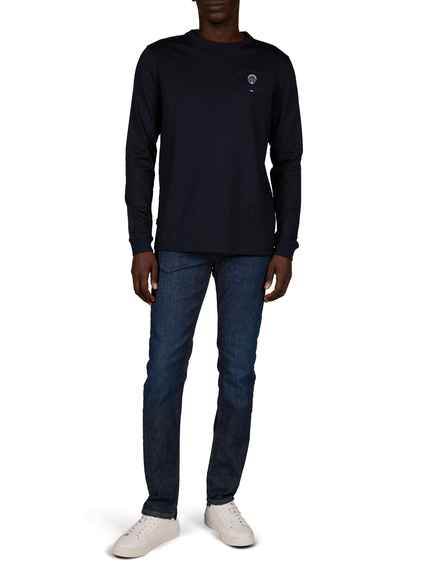 Cesar Olyh straight cotton T-shirt PATROUILLE DE FRANCE X REDSKINS Blue
