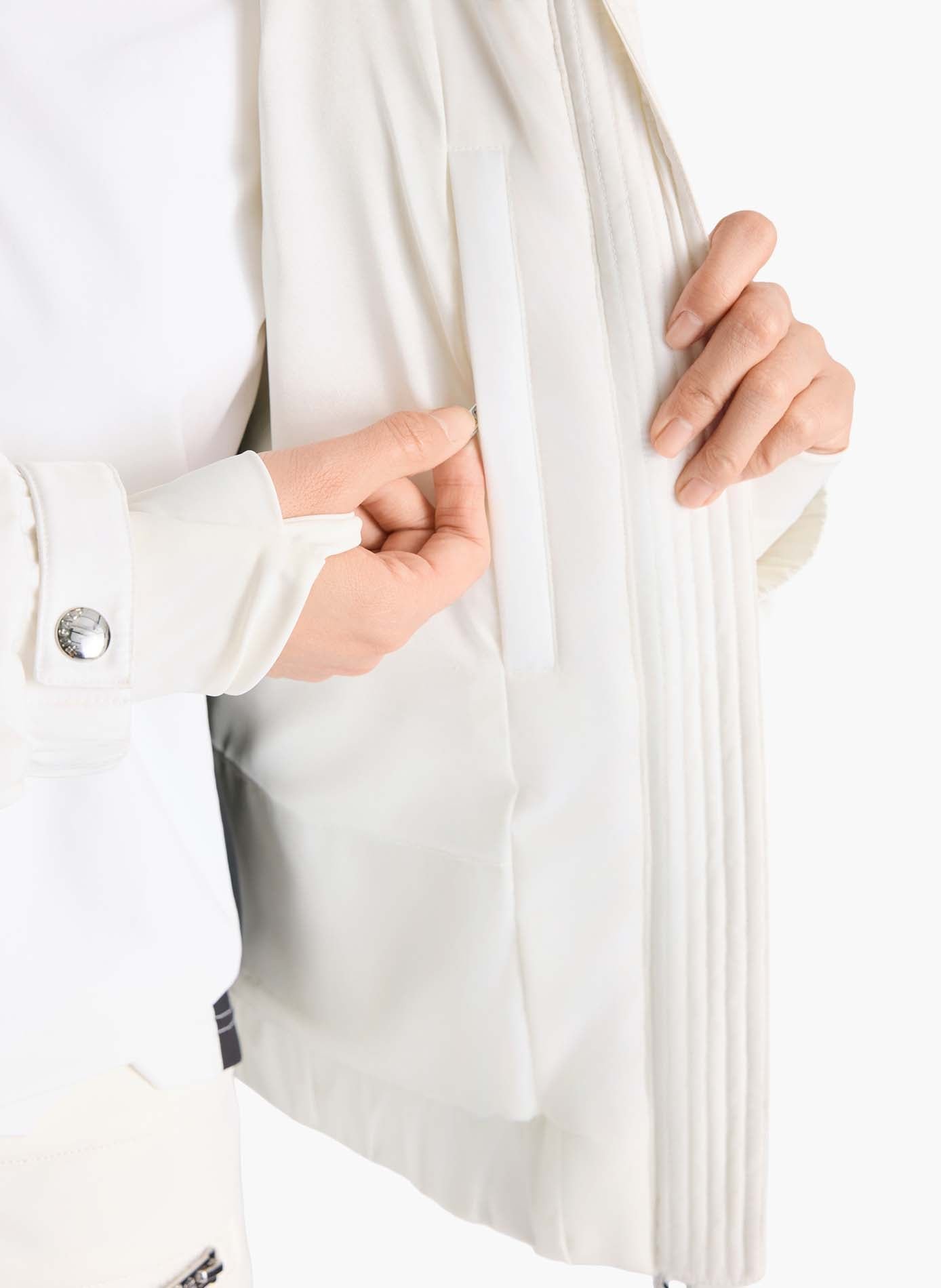 Veste de ski lenagima col chemise coupe regular FUSALP Blanc