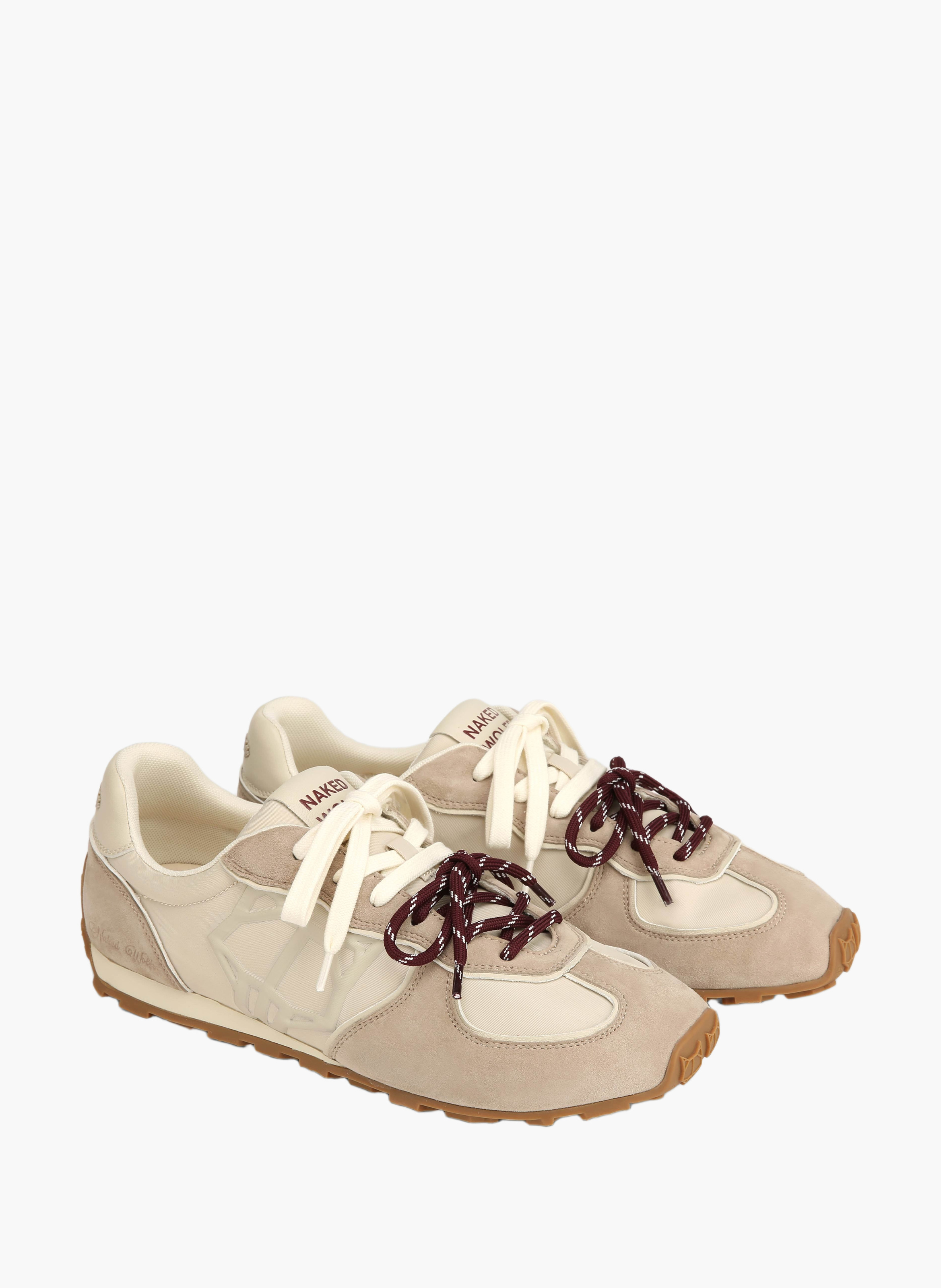 Baskets lightning en nylon NAKED WOLFE Beige