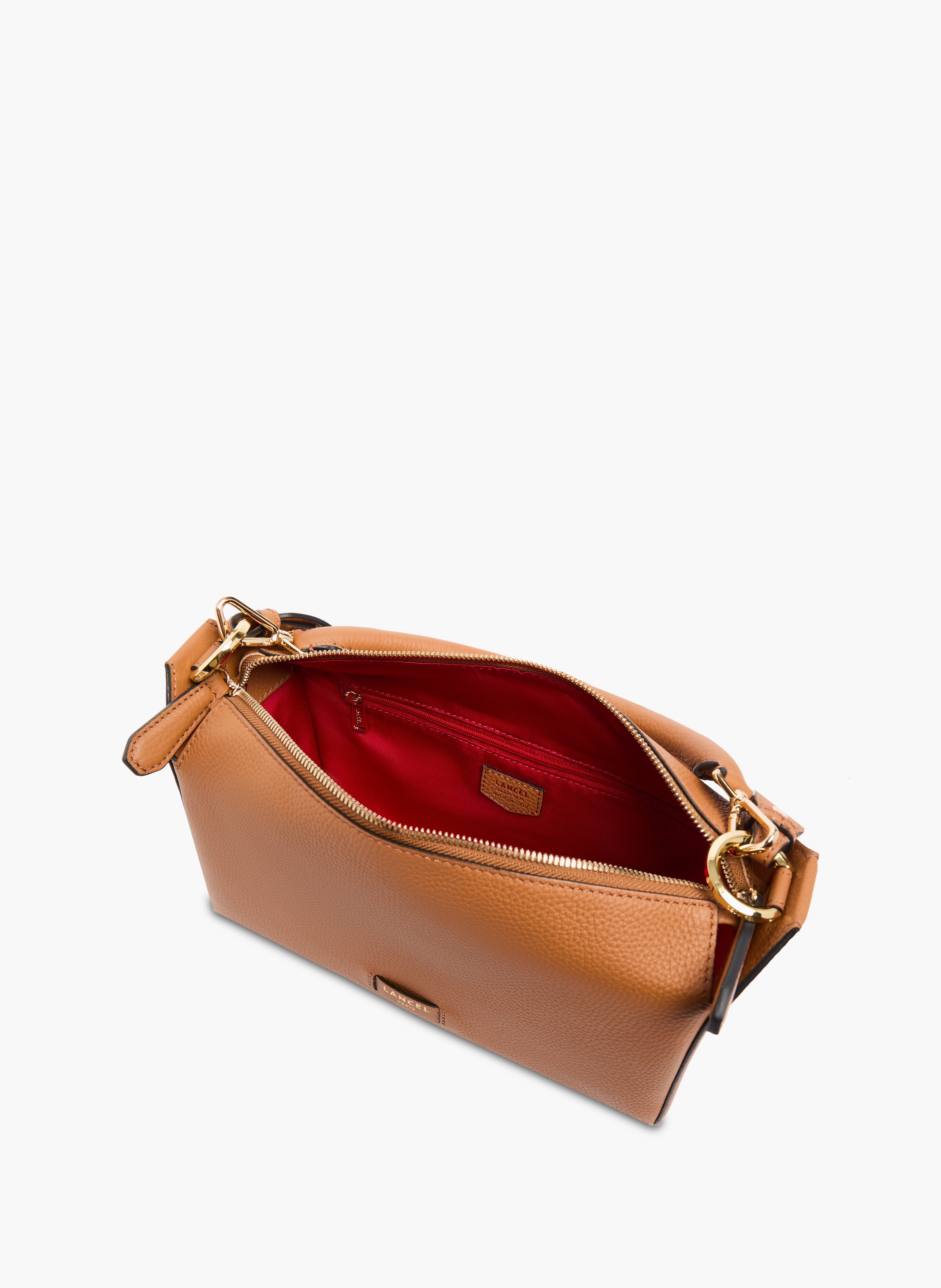 Sac hobo louison de lancel en cuir de vachette graine LANCEL Marron