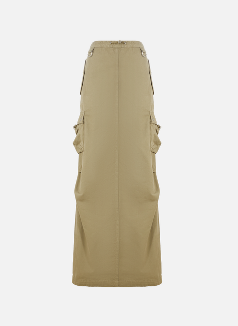 Long cotton cargo skirt GreenCOPERNI 