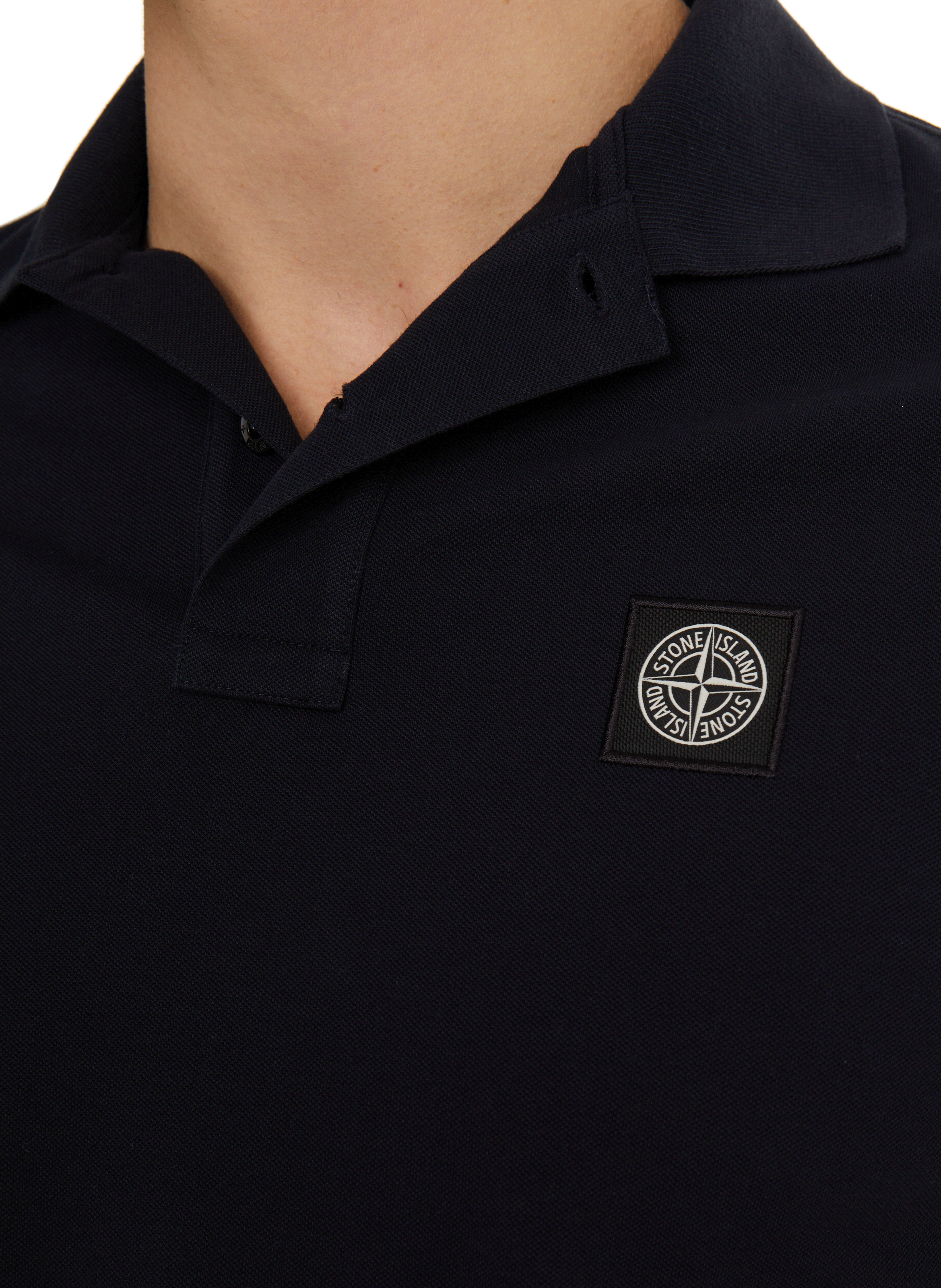 Polo en coton STONE ISLAND Bleu