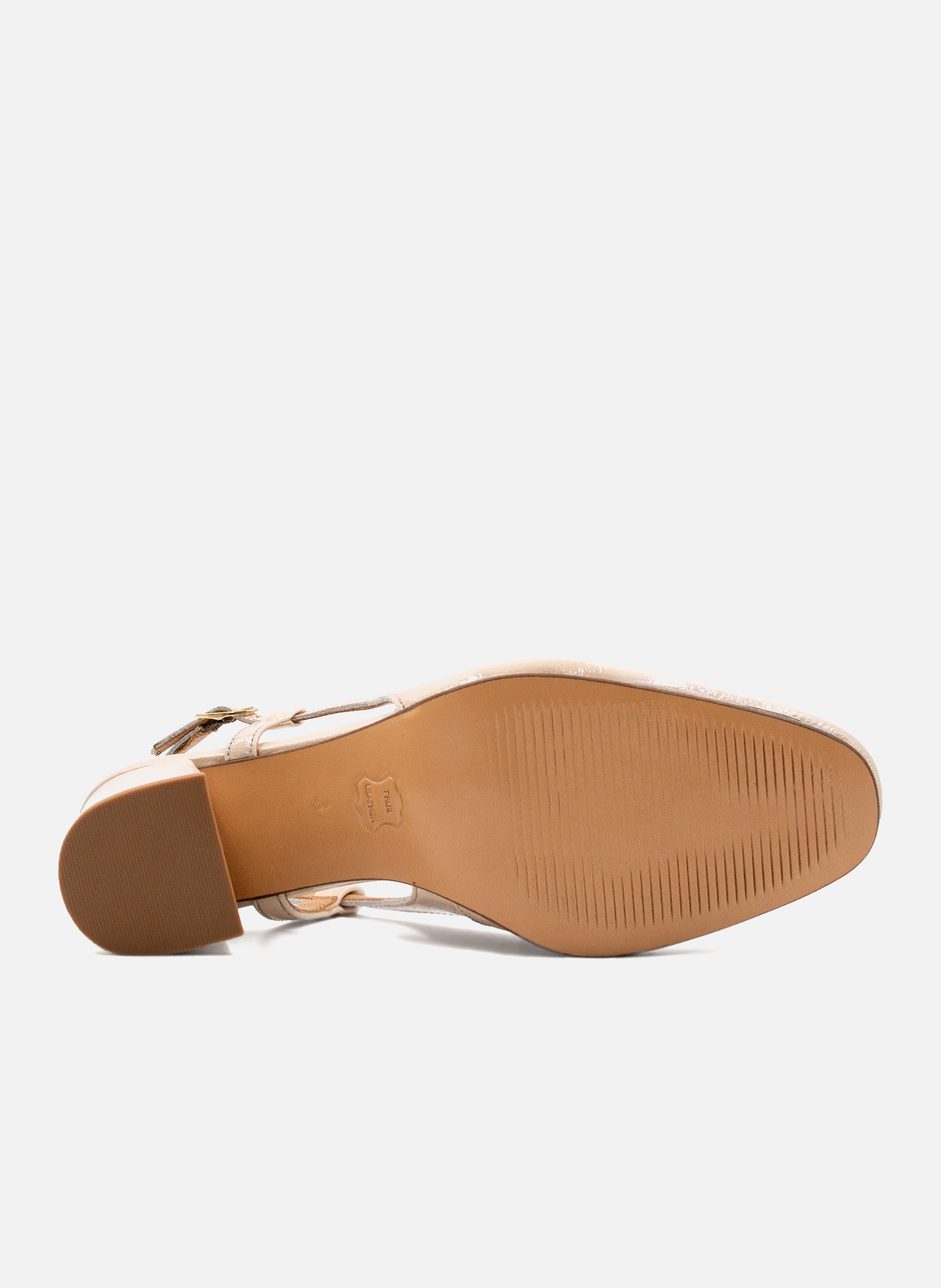 Escarpins slingback cuir vernis JULES & JENN Blanc