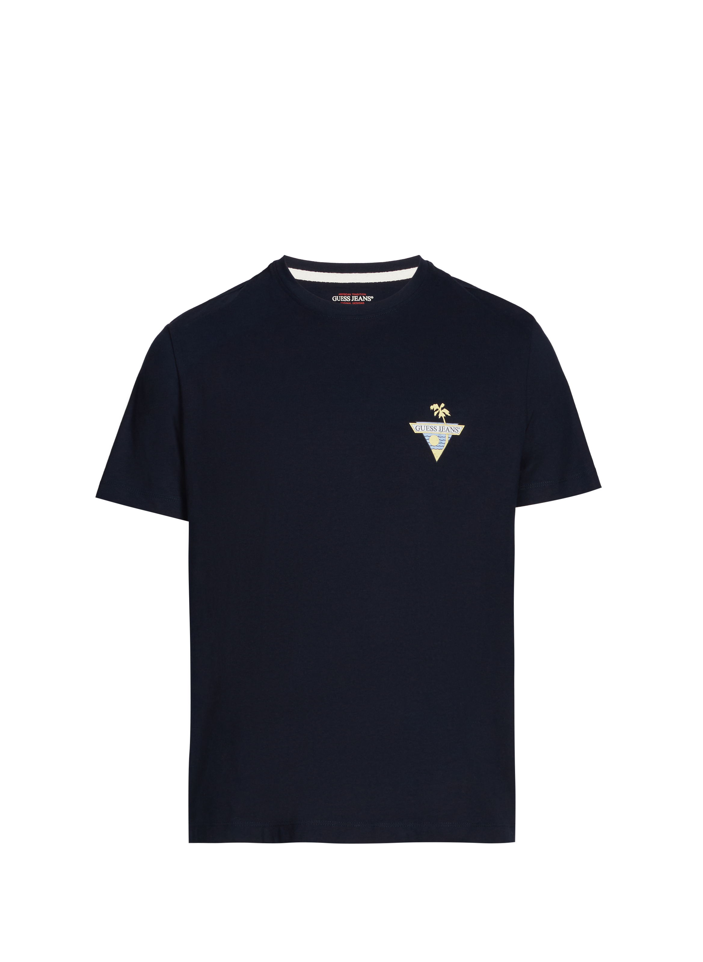 Cotton T-shirt GUESS Blue