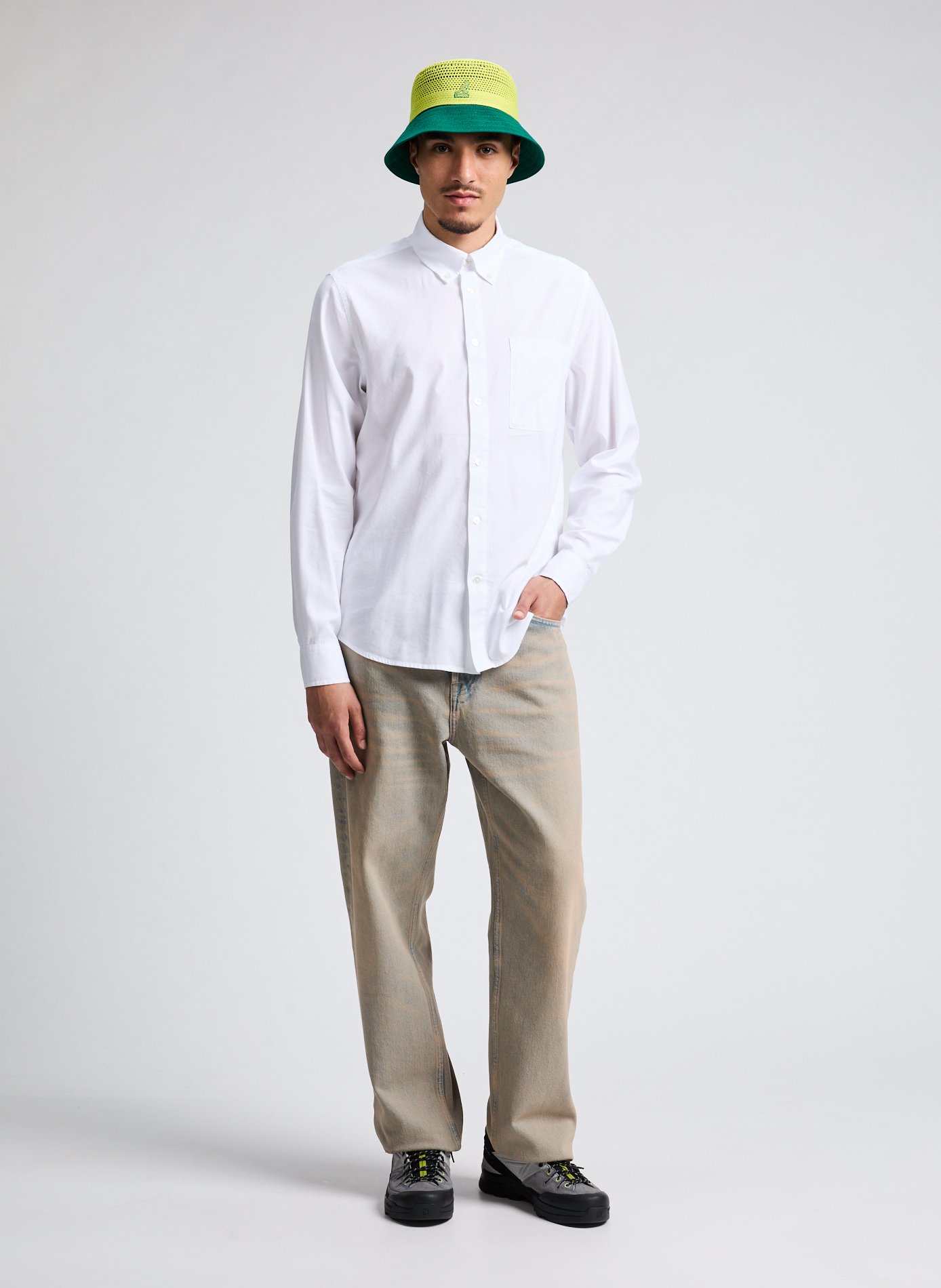 Cotton blend shirt NN.07 Blue