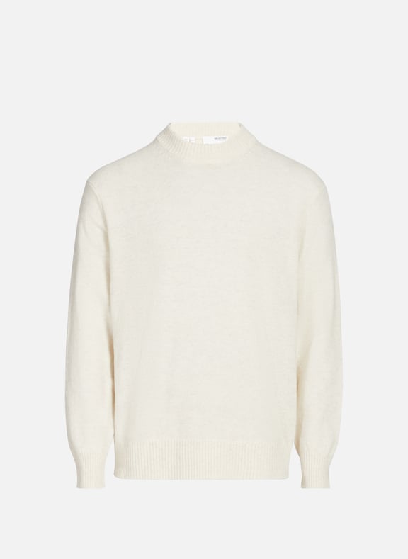 Pull droit en laine Beige by SELECTED SELECTED Pull droit en laine Beige