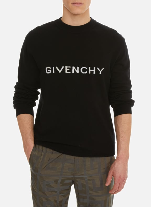 Pull à logo en laine Noir by GIVENCHY GIVENCHY Pull à logo en laine Noir