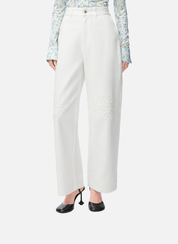 Flowing straight-leg trousers White by LOEWE LOEWE Flowing straight-leg trousers White