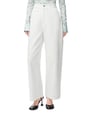 Pantalon droit fluide | Blanc by LOEWE LOEWE Pantalon droit fluide | Blanc