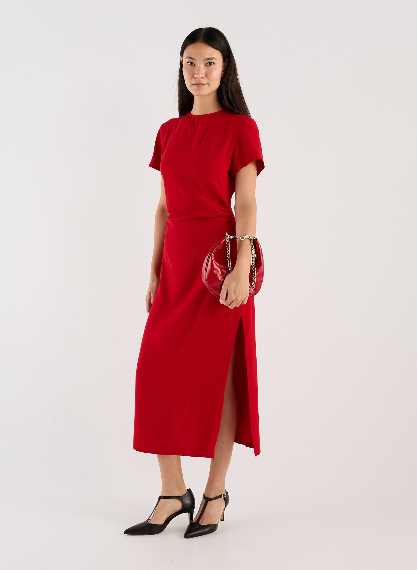 SAISON 1865 Long dress Wargavi Red