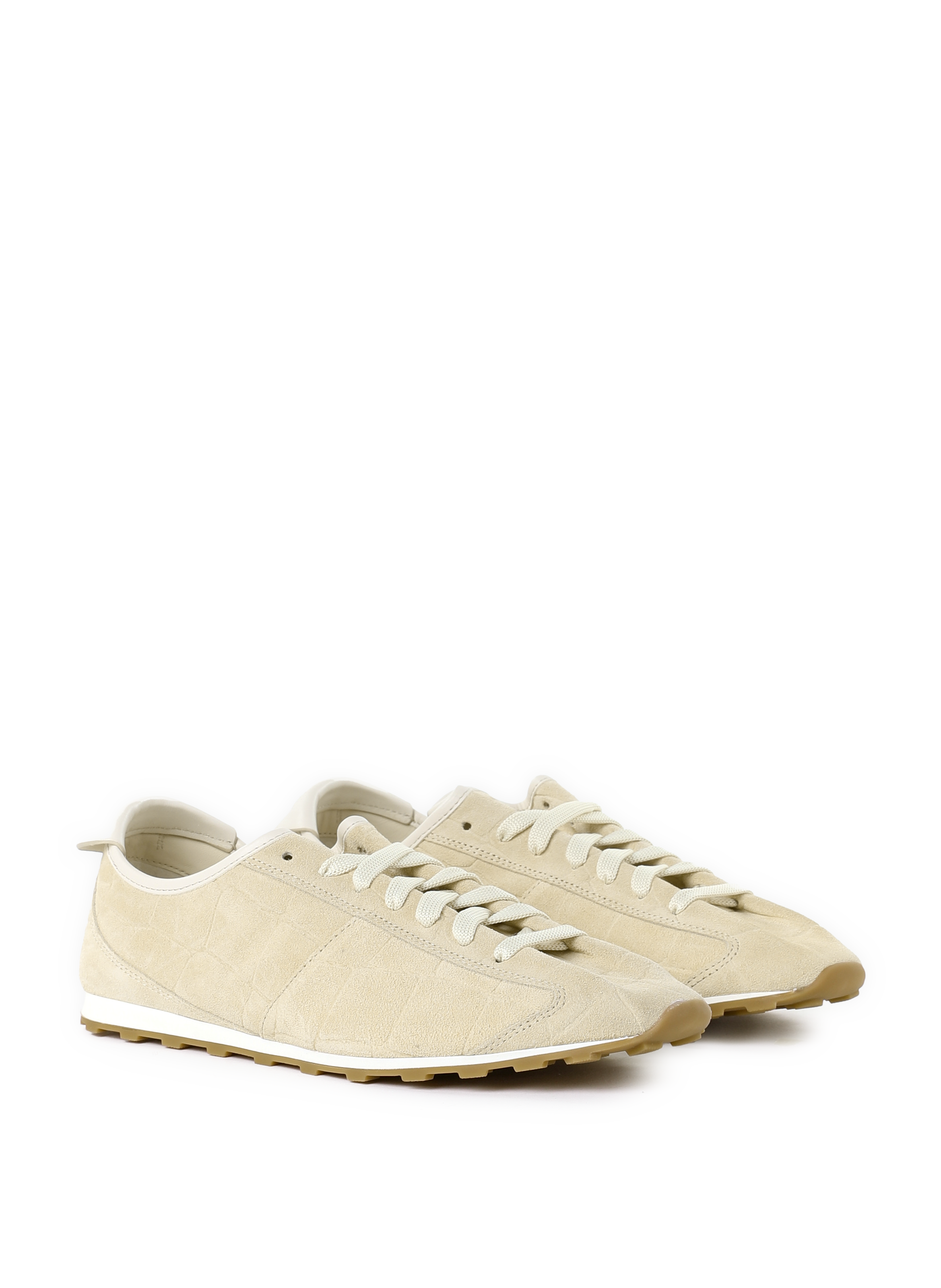 Les Tennis en cuir d'agneau JACQUEMUS Beige