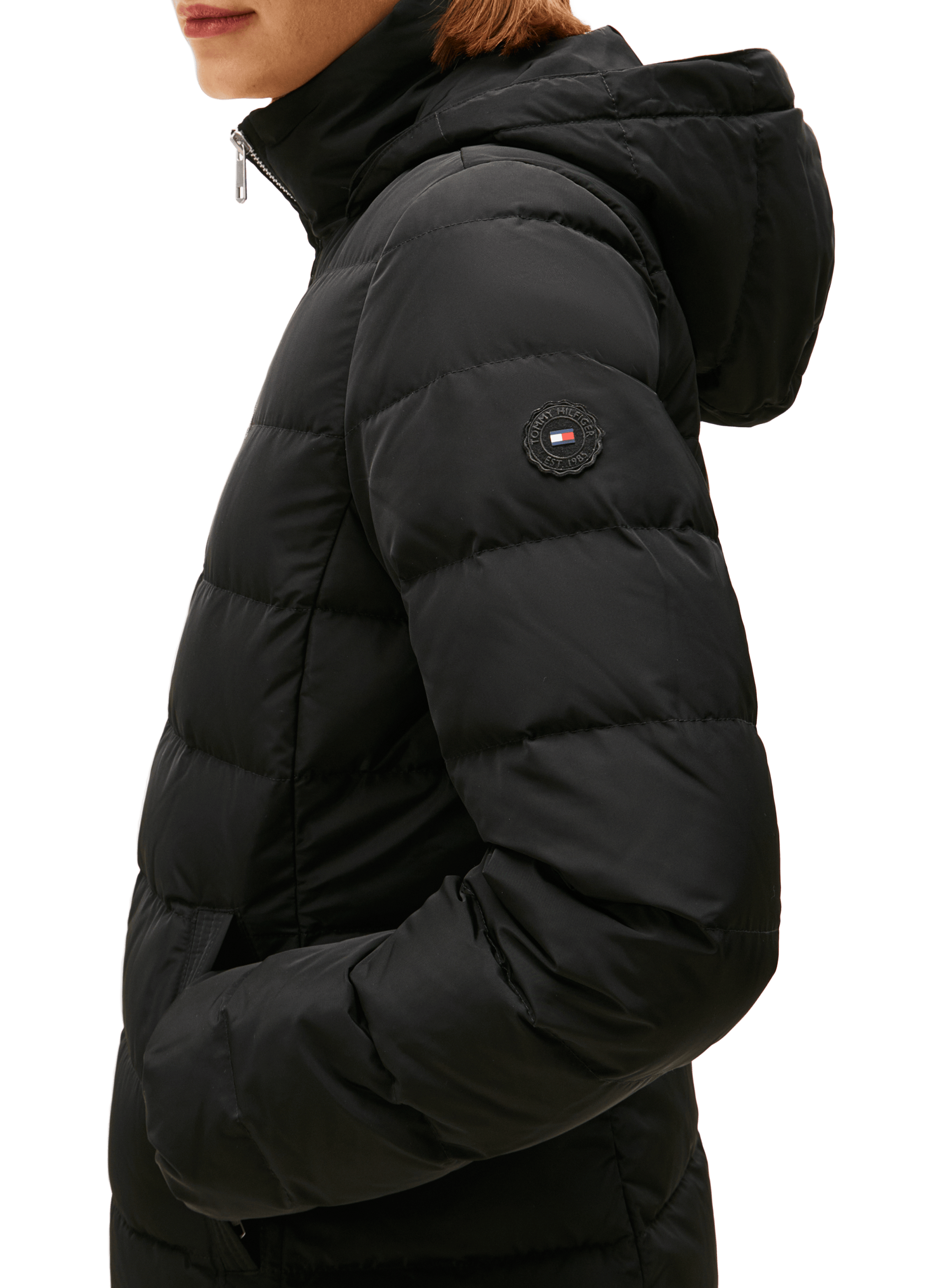 Doudoune à capuche TOMMY HILFIGER Noir