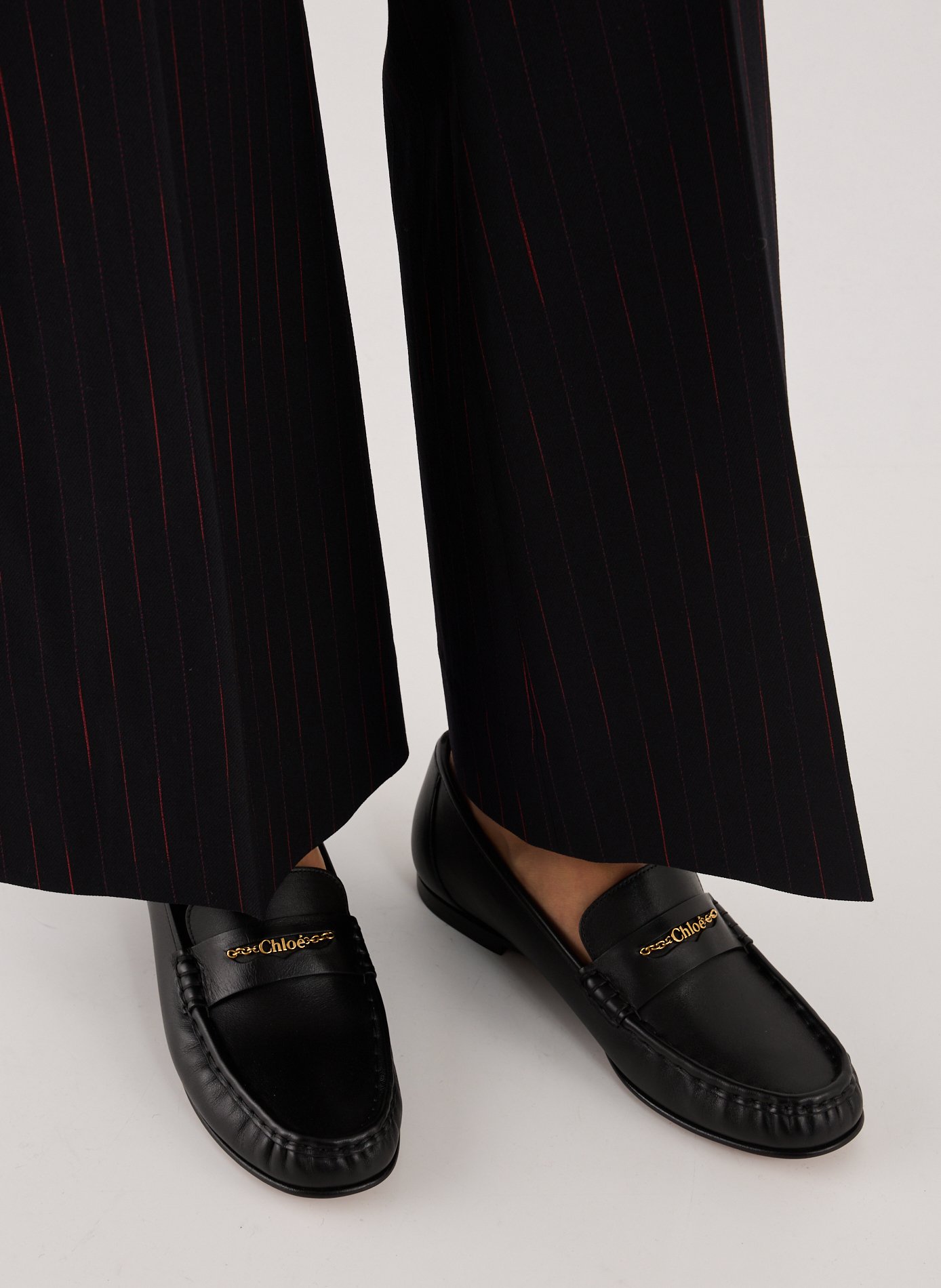 Mocassins en cuir d'agneau CHLOÉ Noir