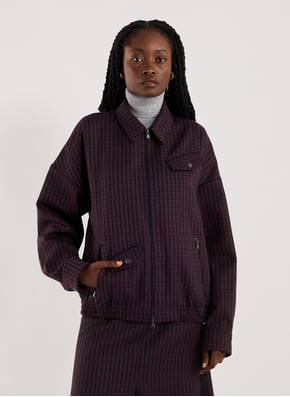 Veste à carreaux en laine TIBI Veste à carreaux en laine TIBI